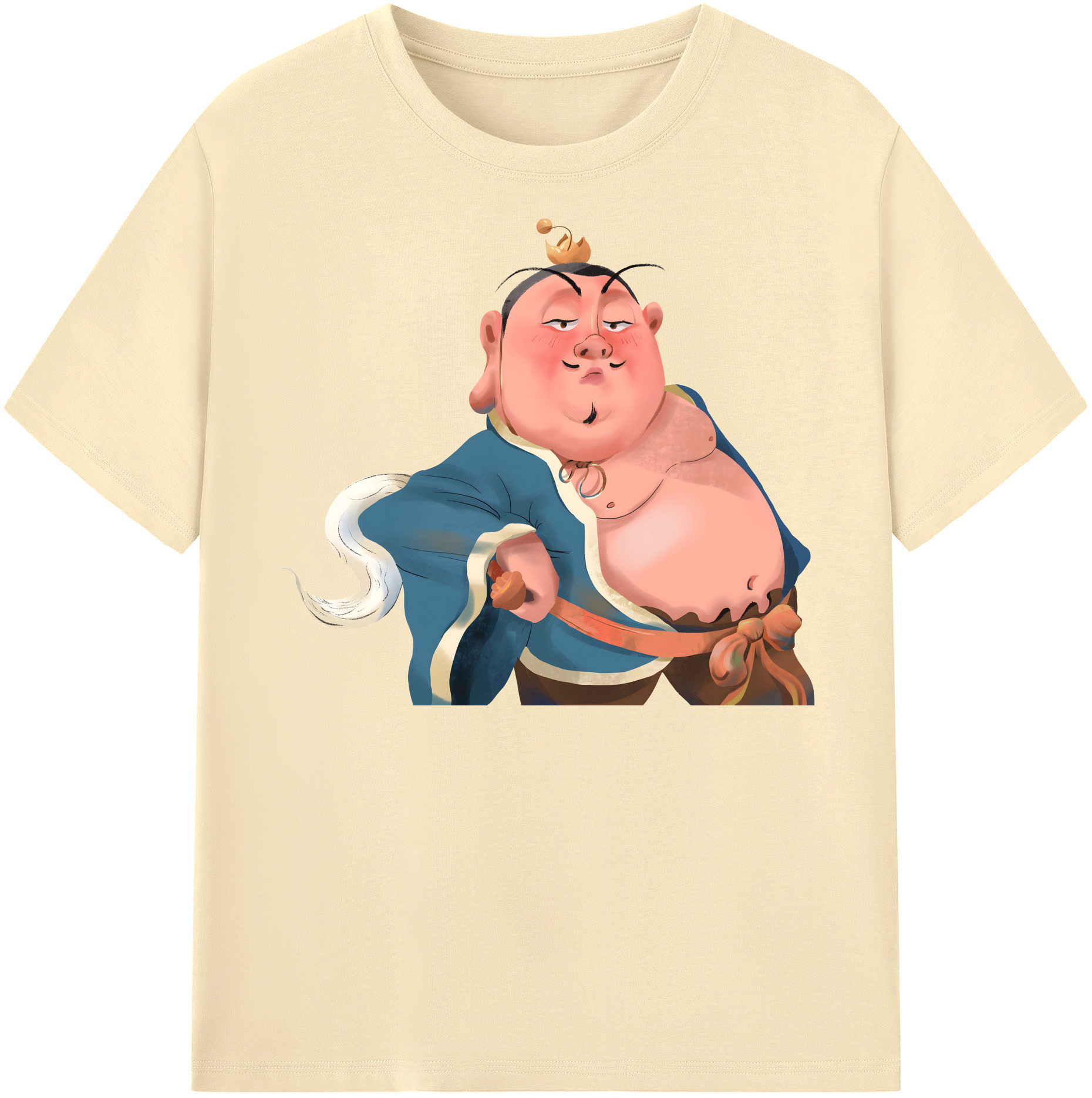 （画像用） Ne Zha 2 ナタ 魔童の大暴れ 綿100％半袖Tシャツ（フロントプリント）