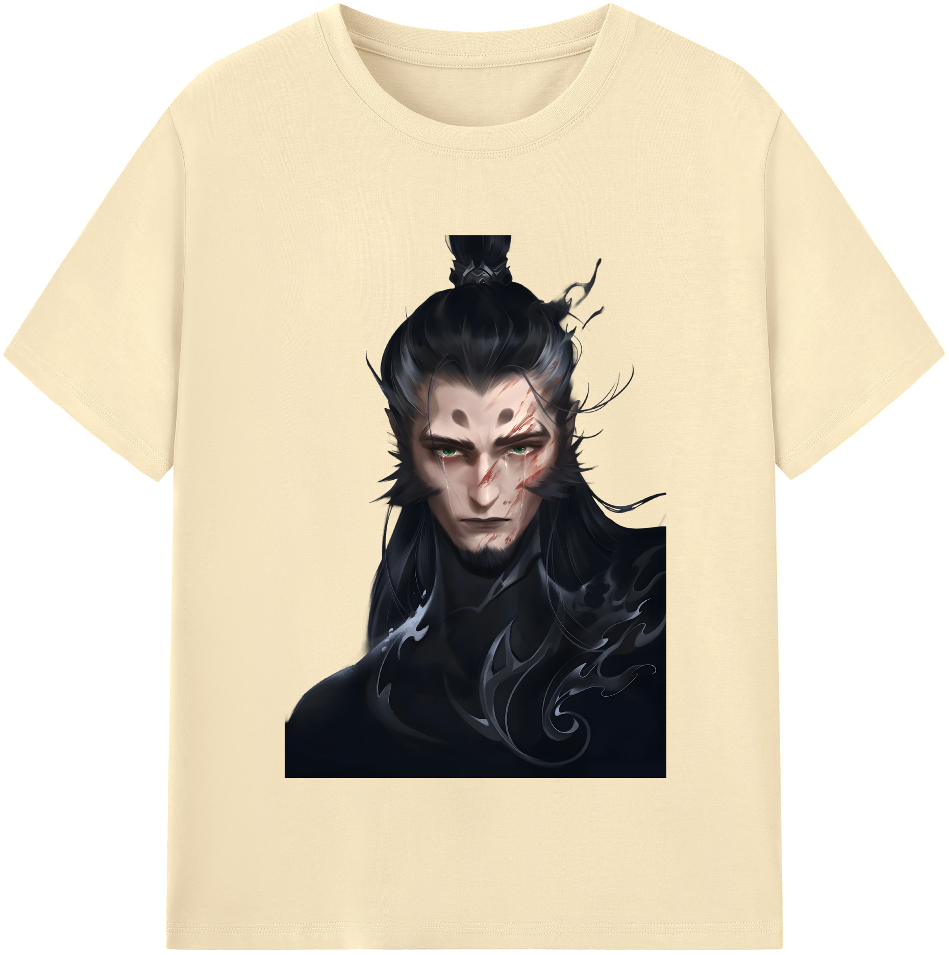（画像用） Ne Zha 2 ナタ 魔童の大暴れ 綿100％半袖Tシャツ（フロントプリント）