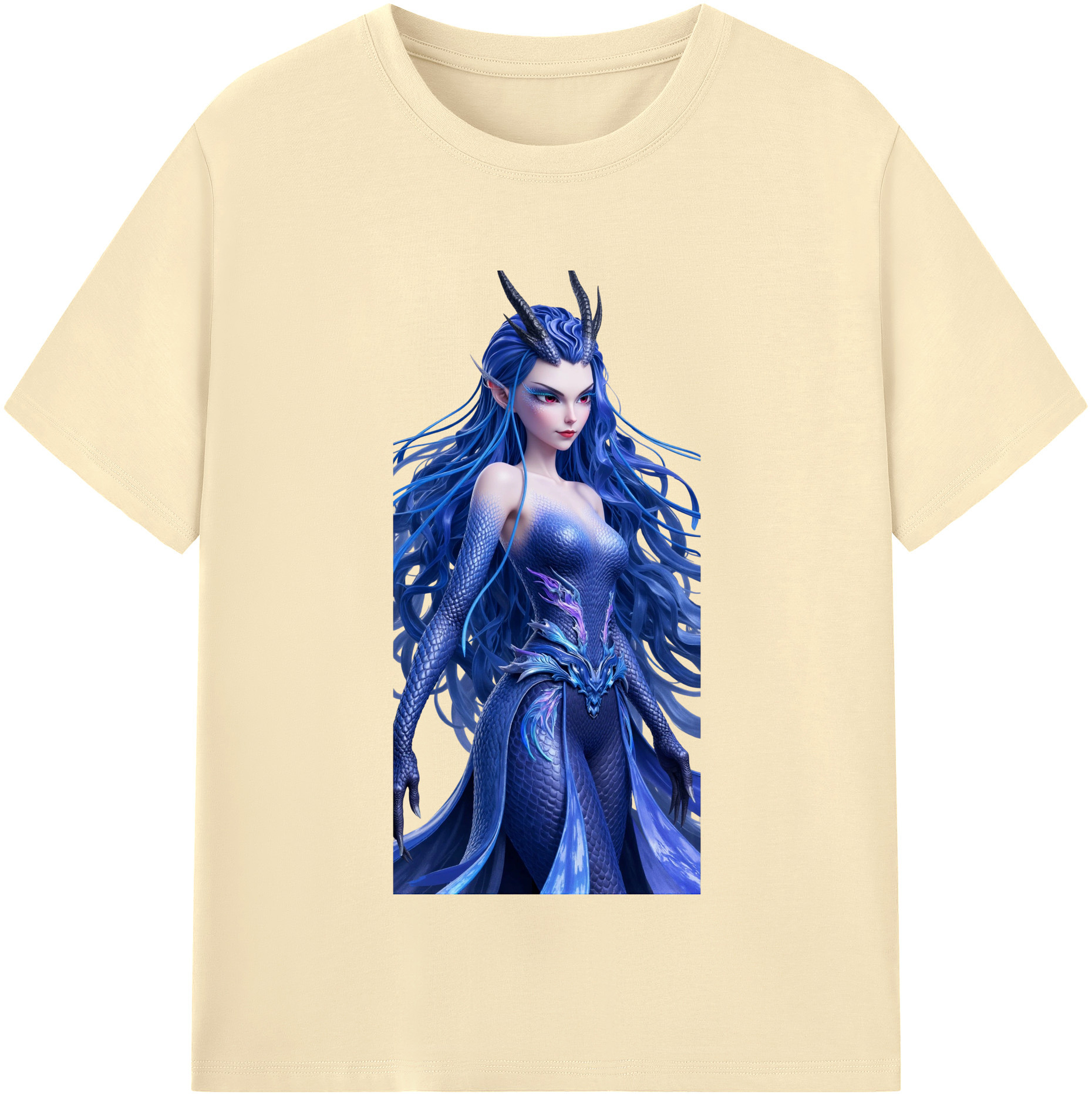 （画像用） Ne Zha 2 ナタ 魔童の大暴れ 綿100％半袖Tシャツ（フロントプリント）