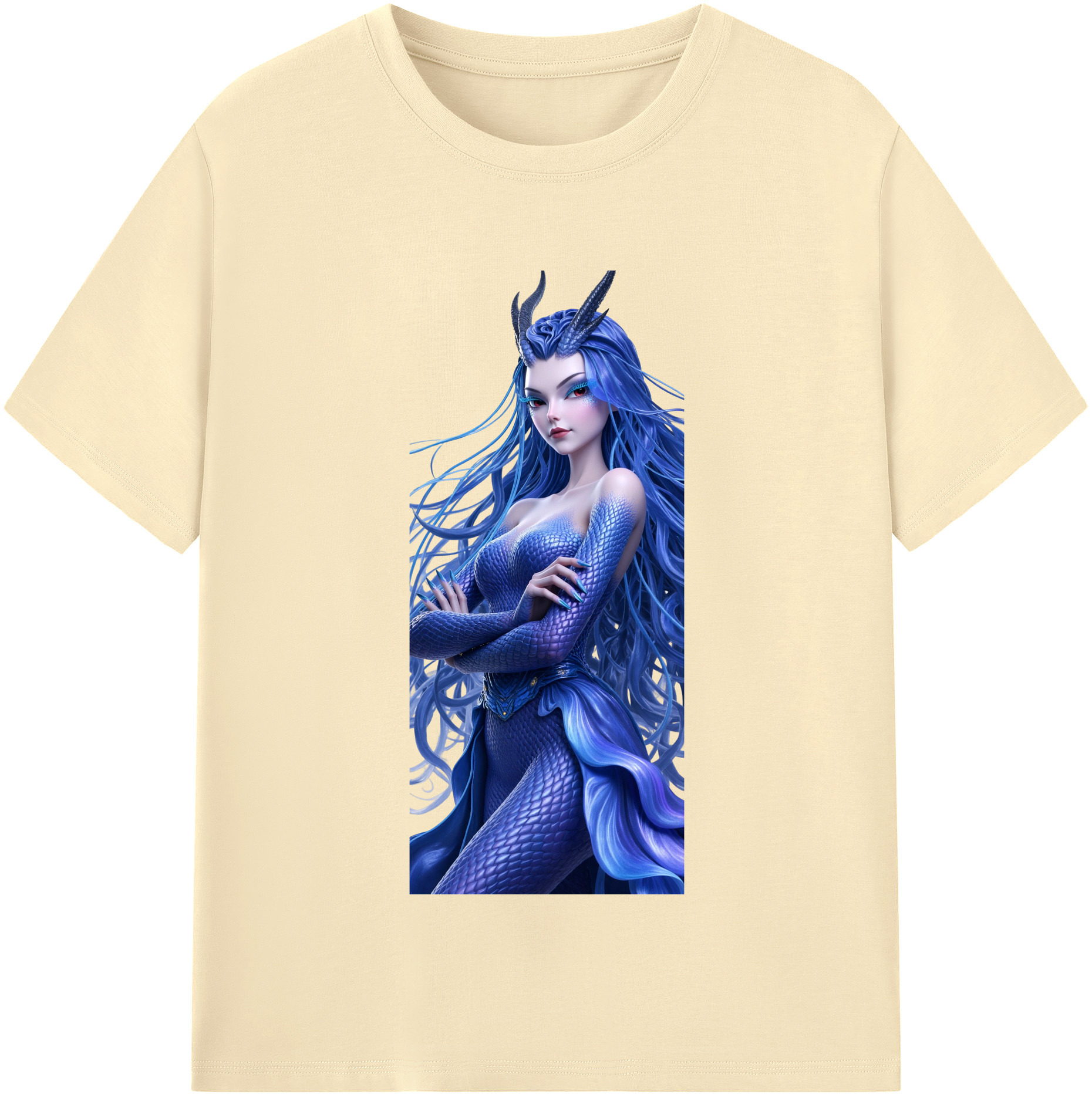 （画像用） Ne Zha 2 ナタ 魔童の大暴れ 綿100％半袖Tシャツ（フロントプリント）