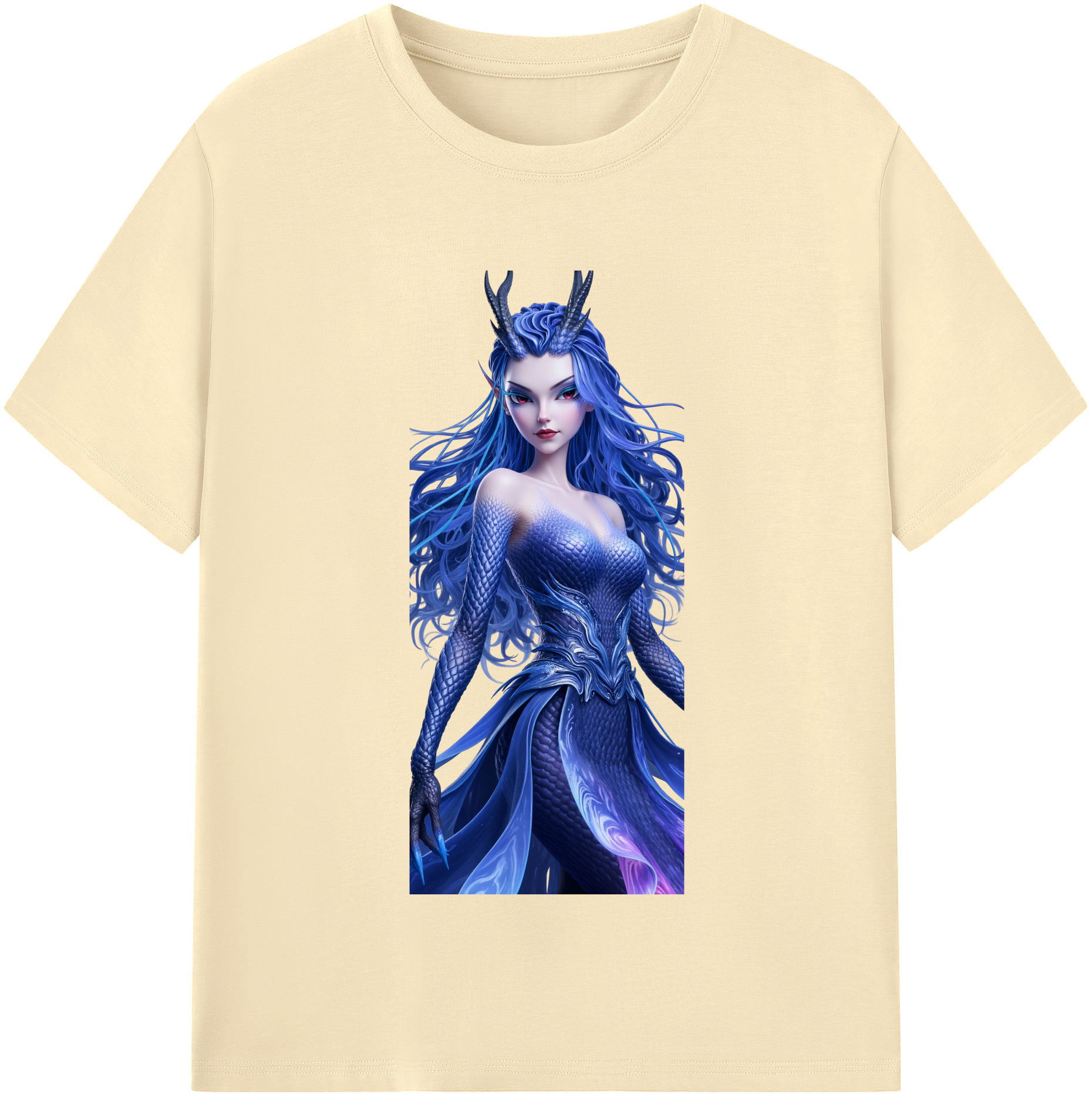 （画像用） Ne Zha 2 ナタ 魔童の大暴れ 綿100％半袖Tシャツ（フロントプリント）