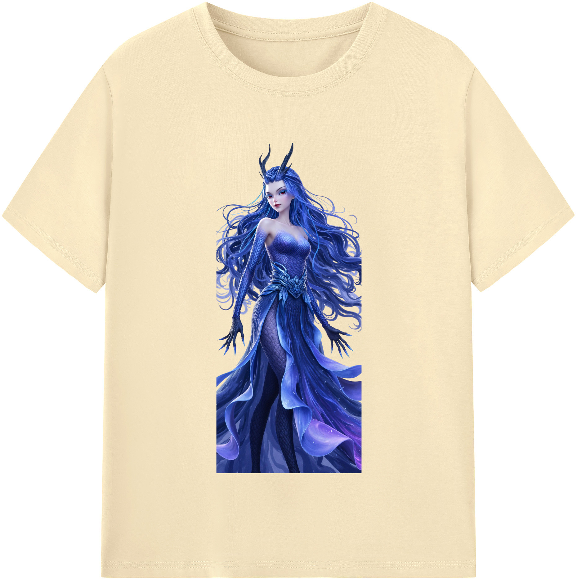 （画像用） Ne Zha 2 ナタ 魔童の大暴れ 綿100％半袖Tシャツ（フロントプリント）