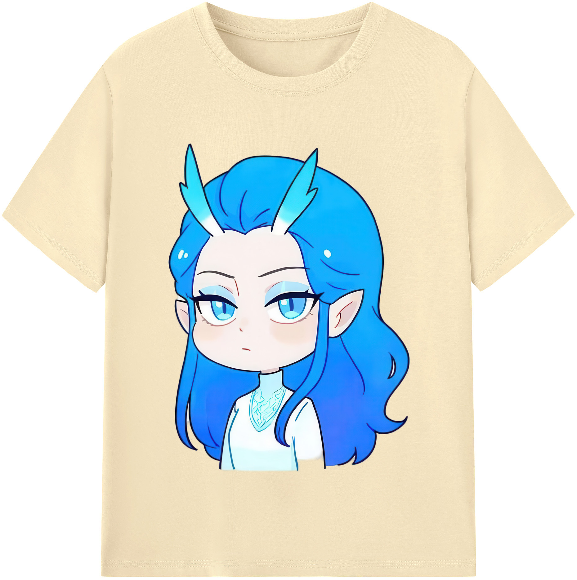 （画像用） Ne Zha 2 ナタ 魔童の大暴れ 綿100％半袖Tシャツ（フロントプリント）