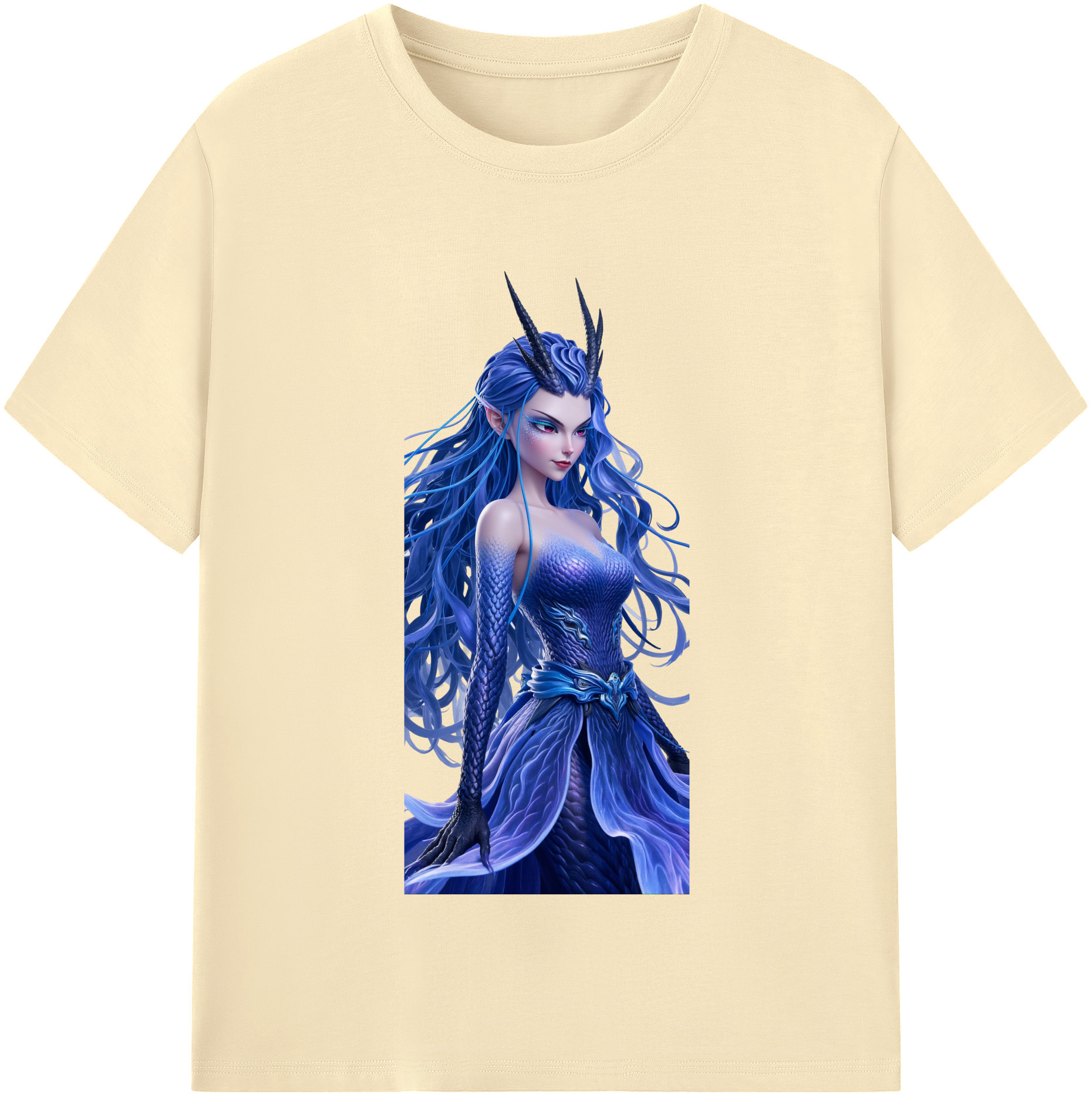 （画像用） Ne Zha 2 ナタ 魔童の大暴れ 綿100％半袖Tシャツ（フロントプリント）