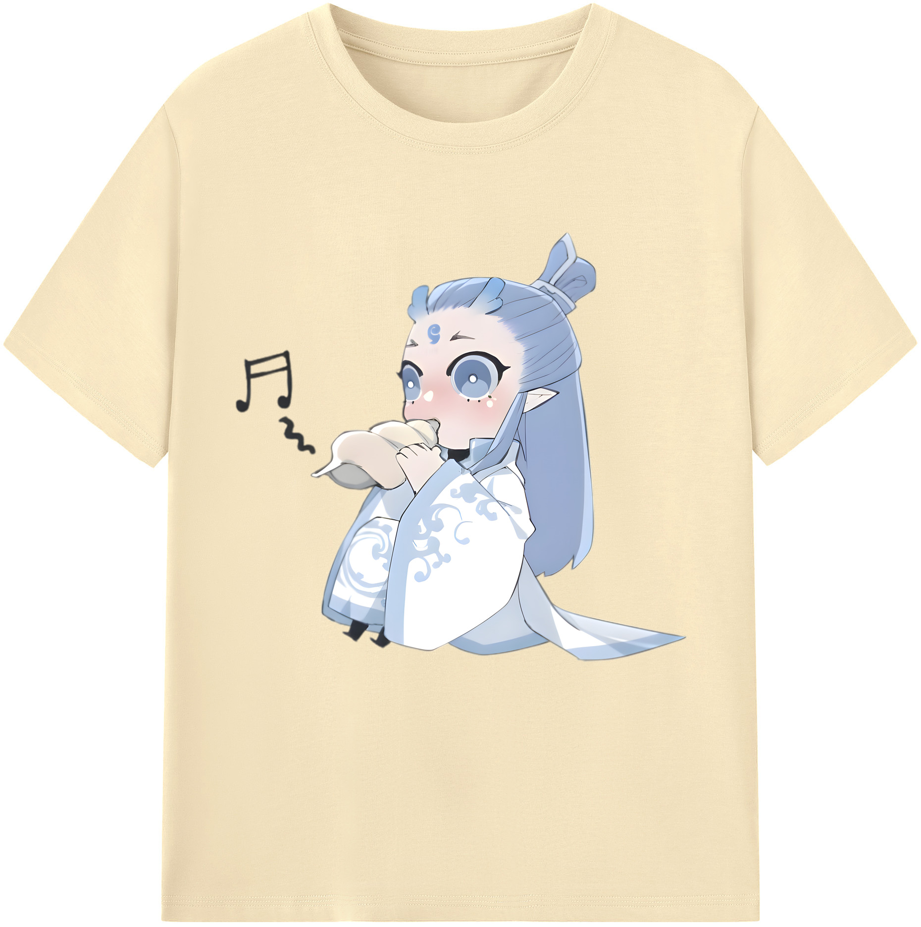 （画像用） Ne Zha 2 ナタ 魔童の大暴れ 綿100％半袖Tシャツ（フロントプリント）