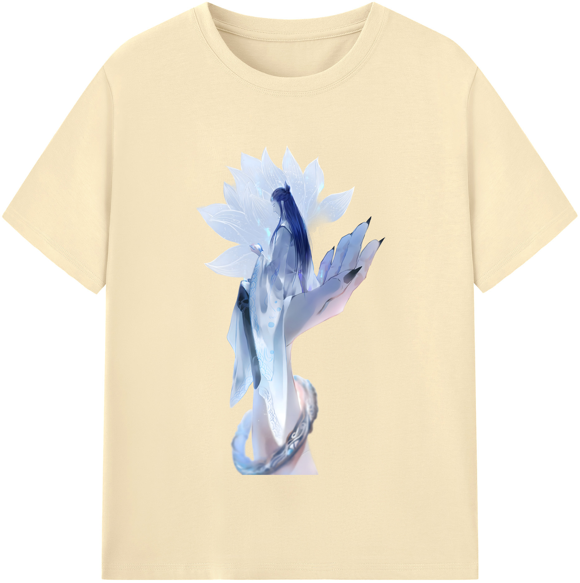 （画像用） Ne Zha 2 ナタ 魔童の大暴れ 綿100％半袖Tシャツ（フロントプリント）