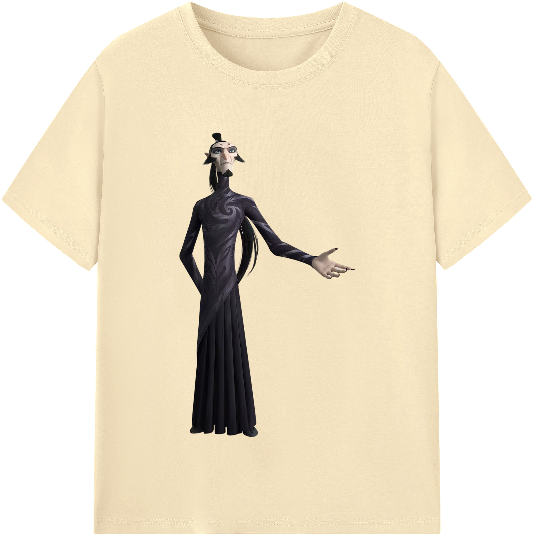 （画像用） Ne Zha 2 ナタ 魔童の大暴れ 綿100％半袖Tシャツ（フロントプリント）