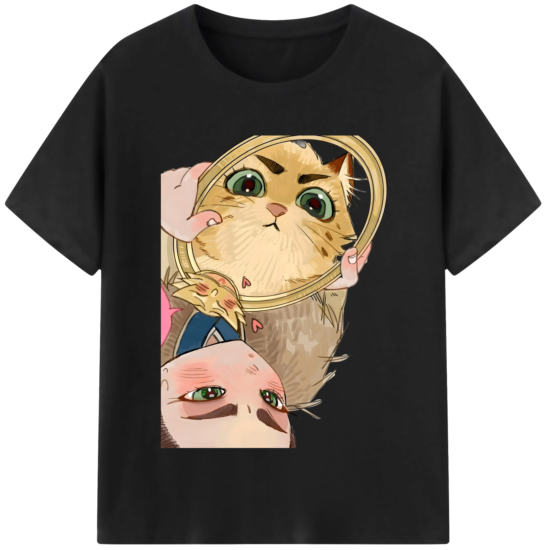 （画像用） Ne Zha 2 ナタ 魔童の大暴れ 綿100％半袖Tシャツ（フロントプリント）