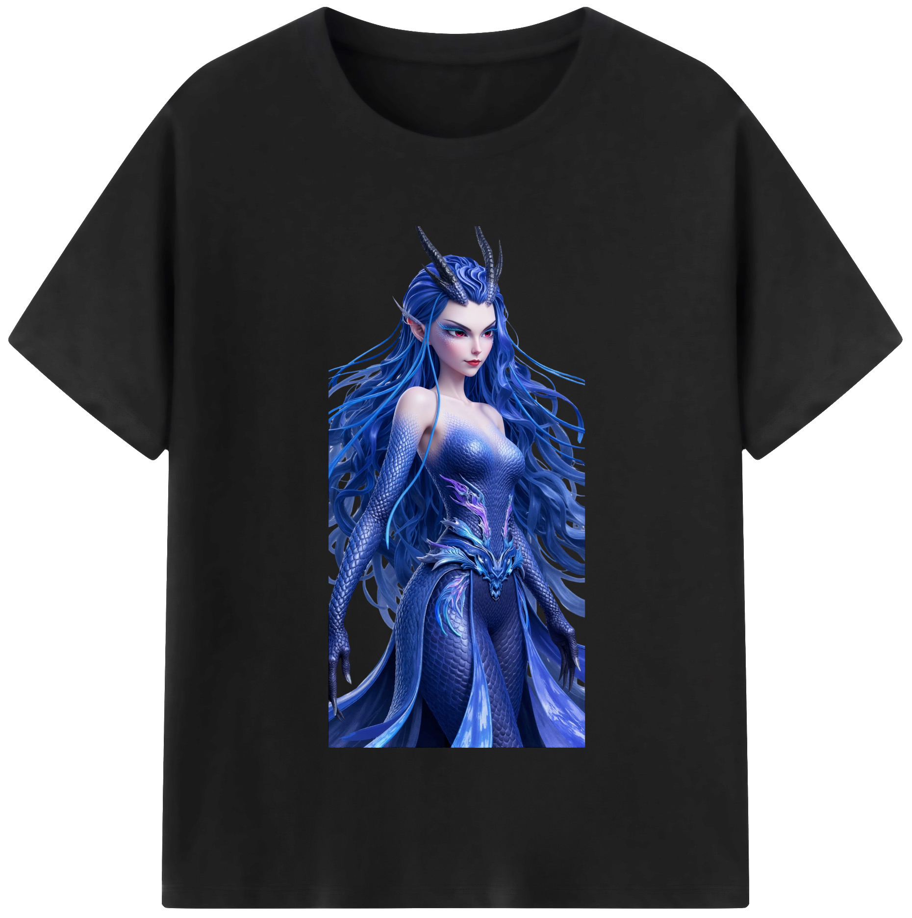 （画像用） Ne Zha 2 ナタ 魔童の大暴れ 綿100％半袖Tシャツ（フロントプリント）