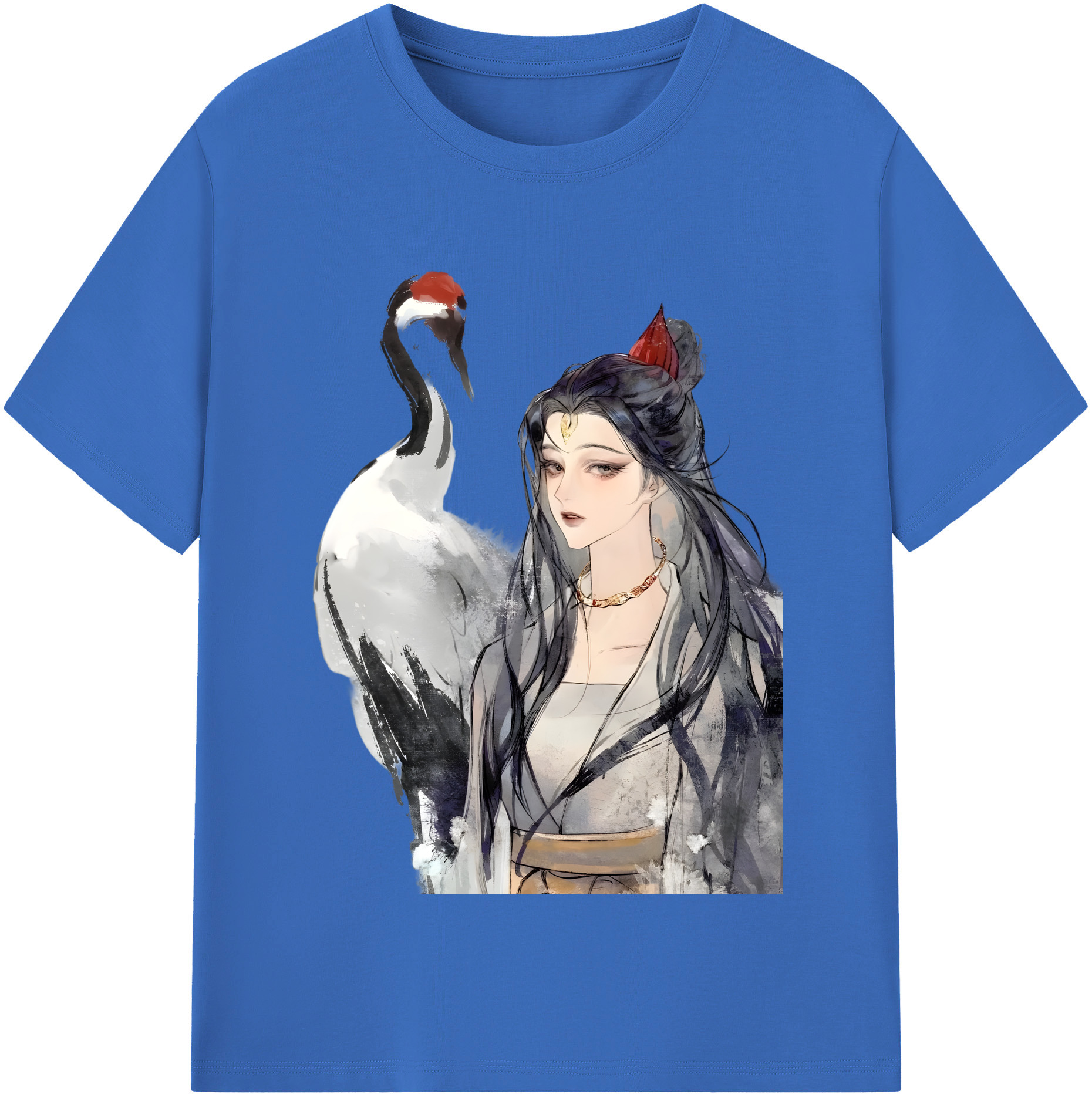 （画像用） Ne Zha 2 ナタ 魔童の大暴れ 綿100％半袖Tシャツ（フロントプリント）