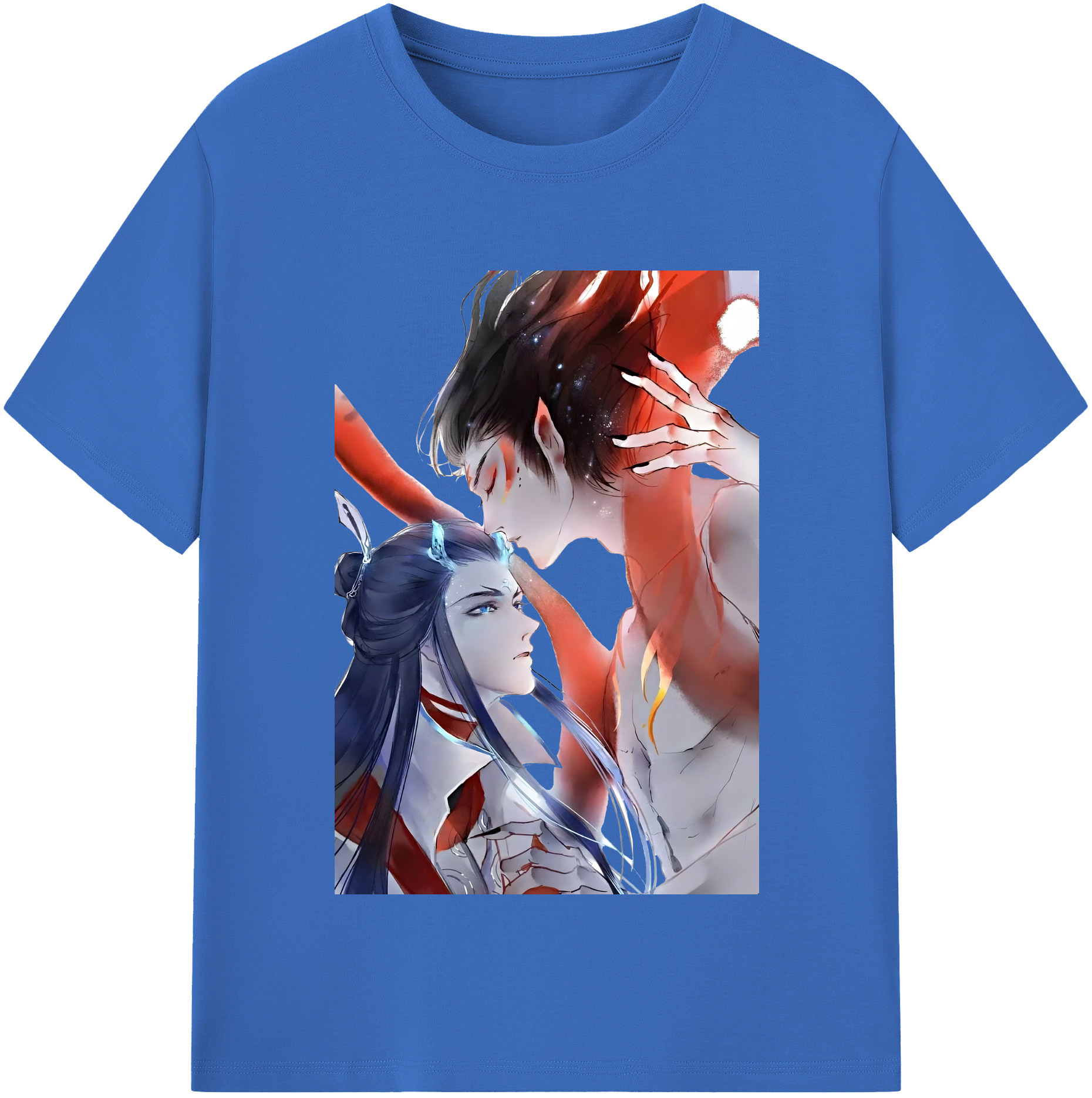（画像用） Ne Zha 2 ナタ 魔童の大暴れ 綿100％半袖Tシャツ（フロントプリント）