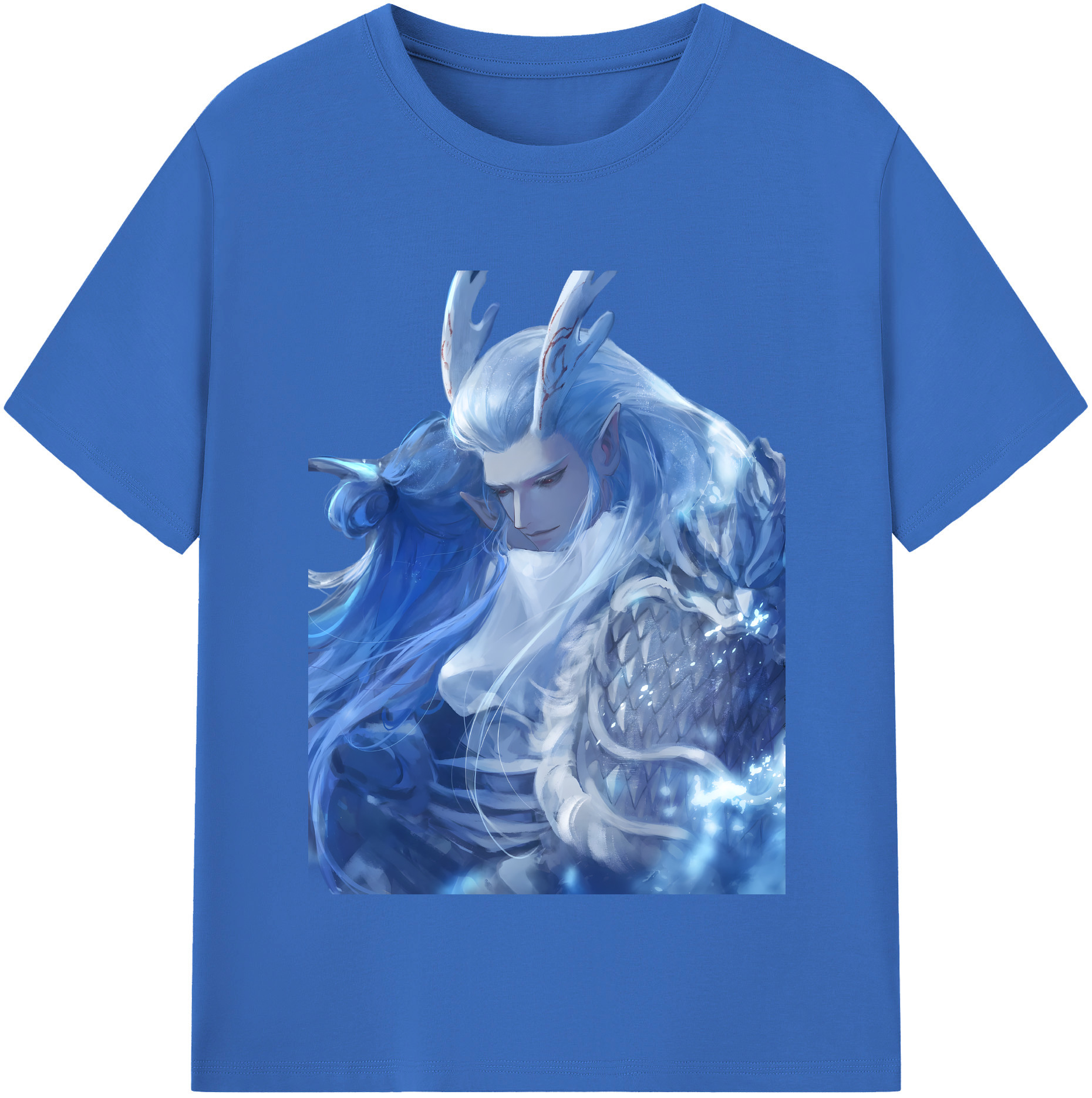 （画像用） Ne Zha 2 ナタ 魔童の大暴れ 綿100％半袖Tシャツ（フロントプリント）