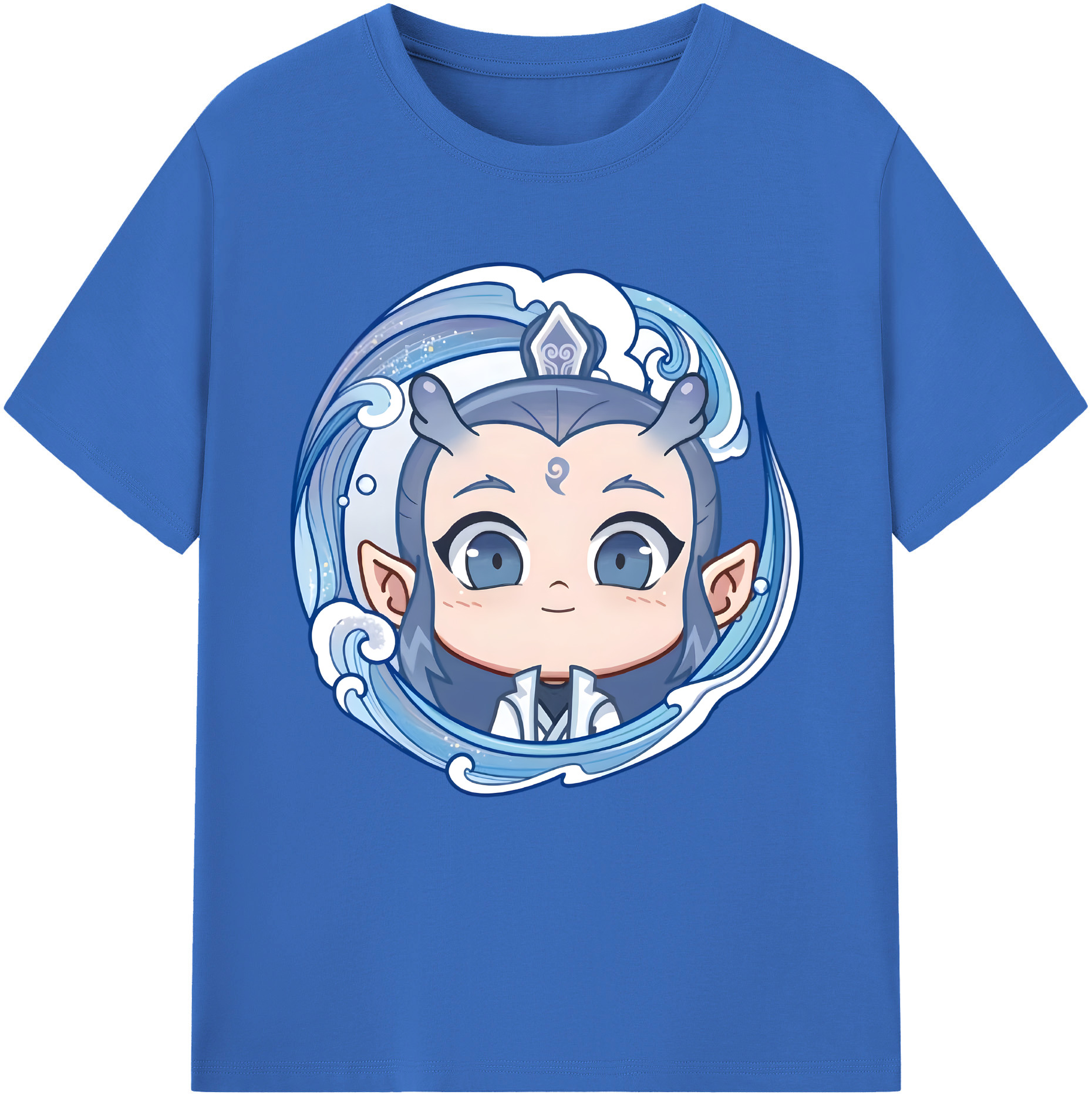 （画像用） Ne Zha 2 ナタ 魔童の大暴れ 綿100％半袖Tシャツ（フロントプリント）