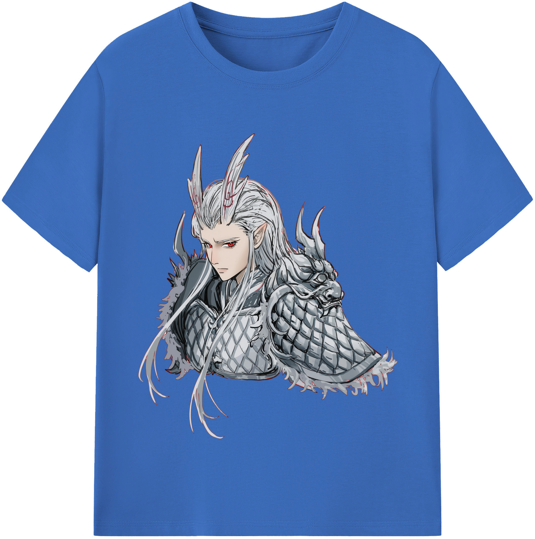 （画像用） Ne Zha 2 ナタ 魔童の大暴れ 綿100％半袖Tシャツ（フロントプリント）