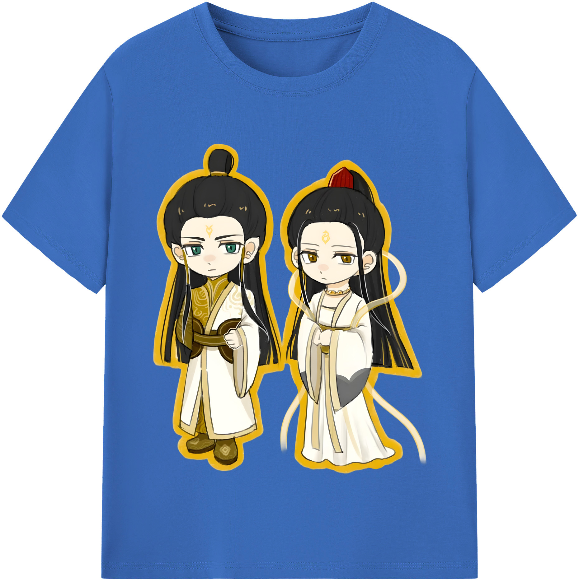 （画像用） Ne Zha 2 ナタ 魔童の大暴れ 綿100％半袖Tシャツ（フロントプリント）