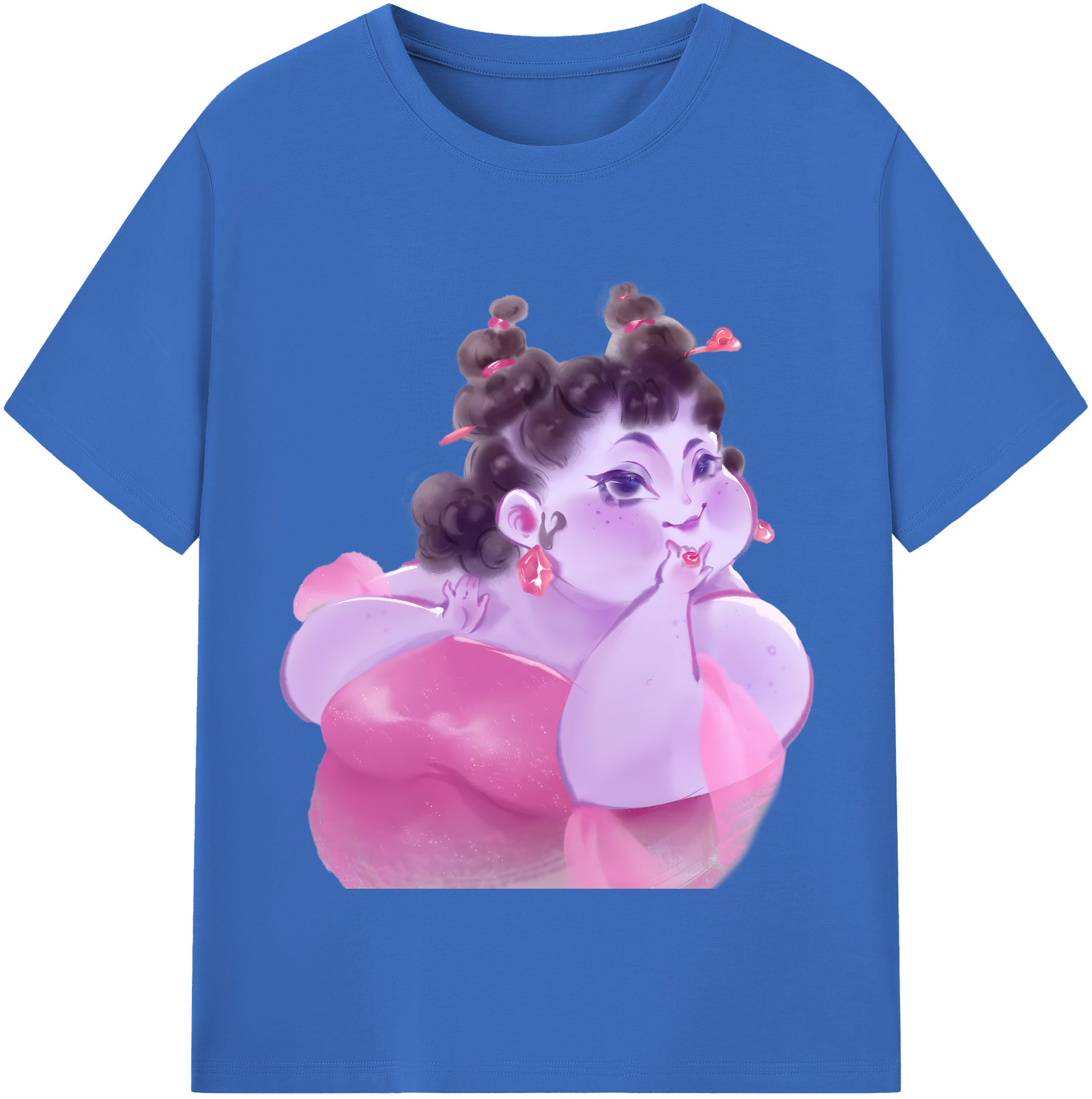 （画像用） Ne Zha 2 ナタ 魔童の大暴れ 綿100％半袖Tシャツ（フロントプリント）