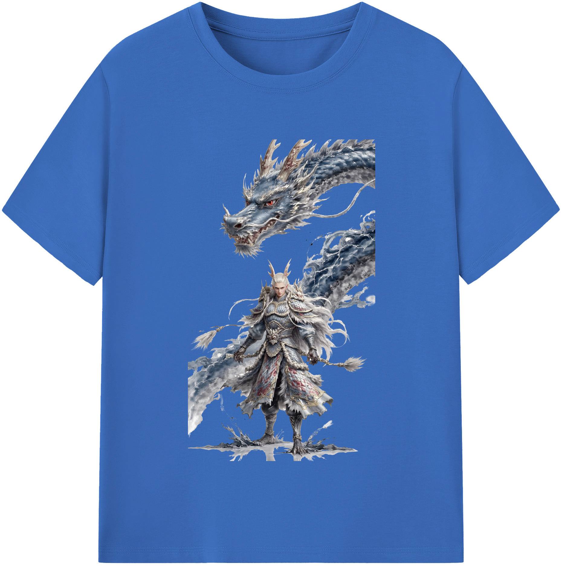 （画像用） Ne Zha 2 ナタ 魔童の大暴れ 綿100％半袖Tシャツ（フロントプリント）