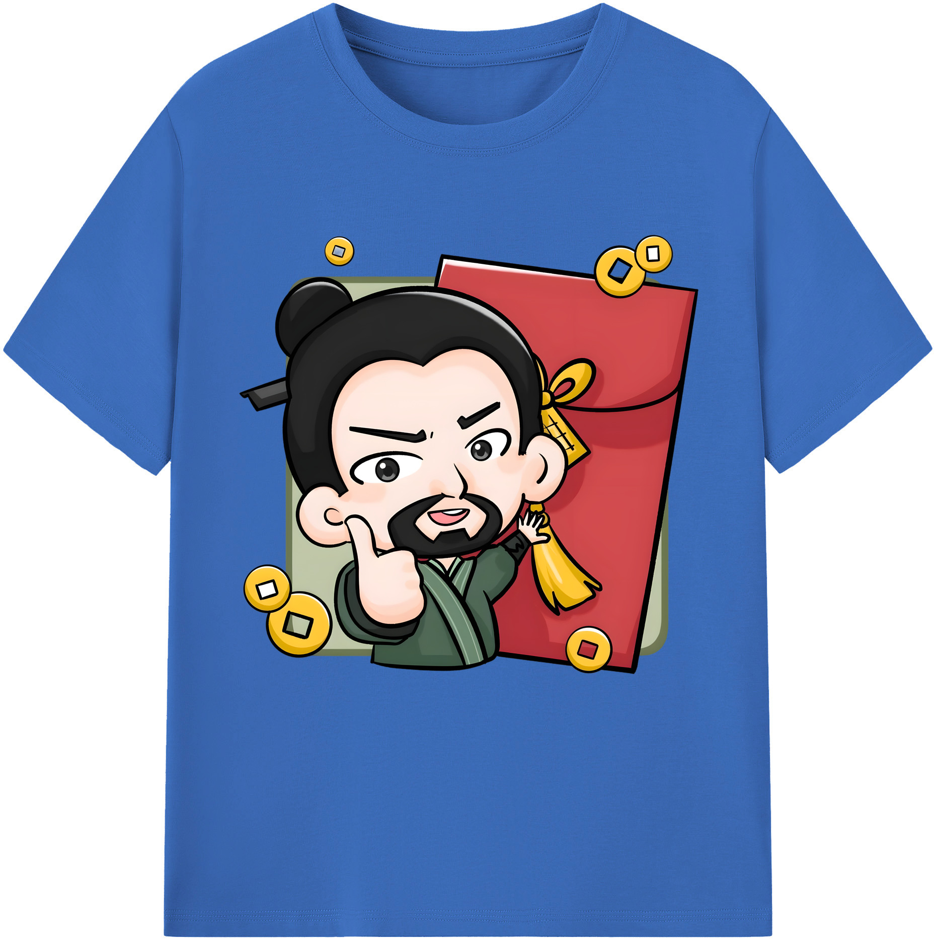 （画像用） Ne Zha 2 ナタ 魔童の大暴れ 綿100％半袖Tシャツ（フロントプリント）