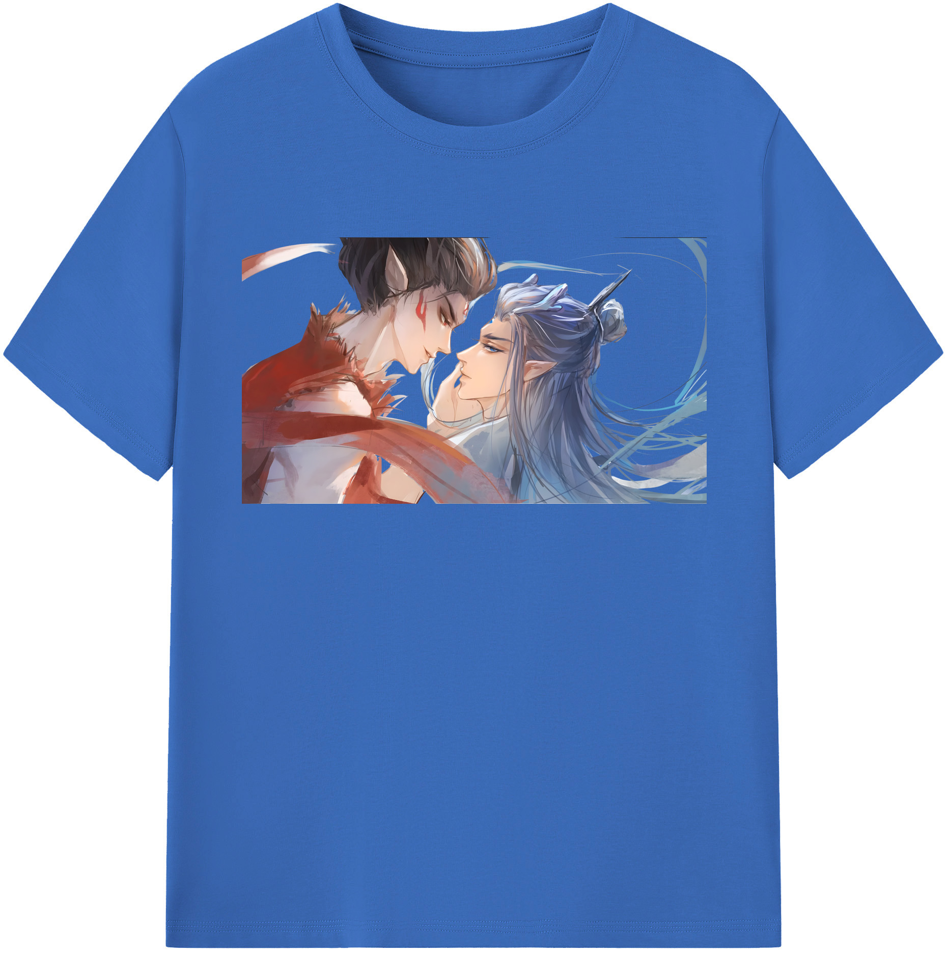 （画像用） Ne Zha 2 ナタ 魔童の大暴れ 綿100％半袖Tシャツ（フロントプリント）