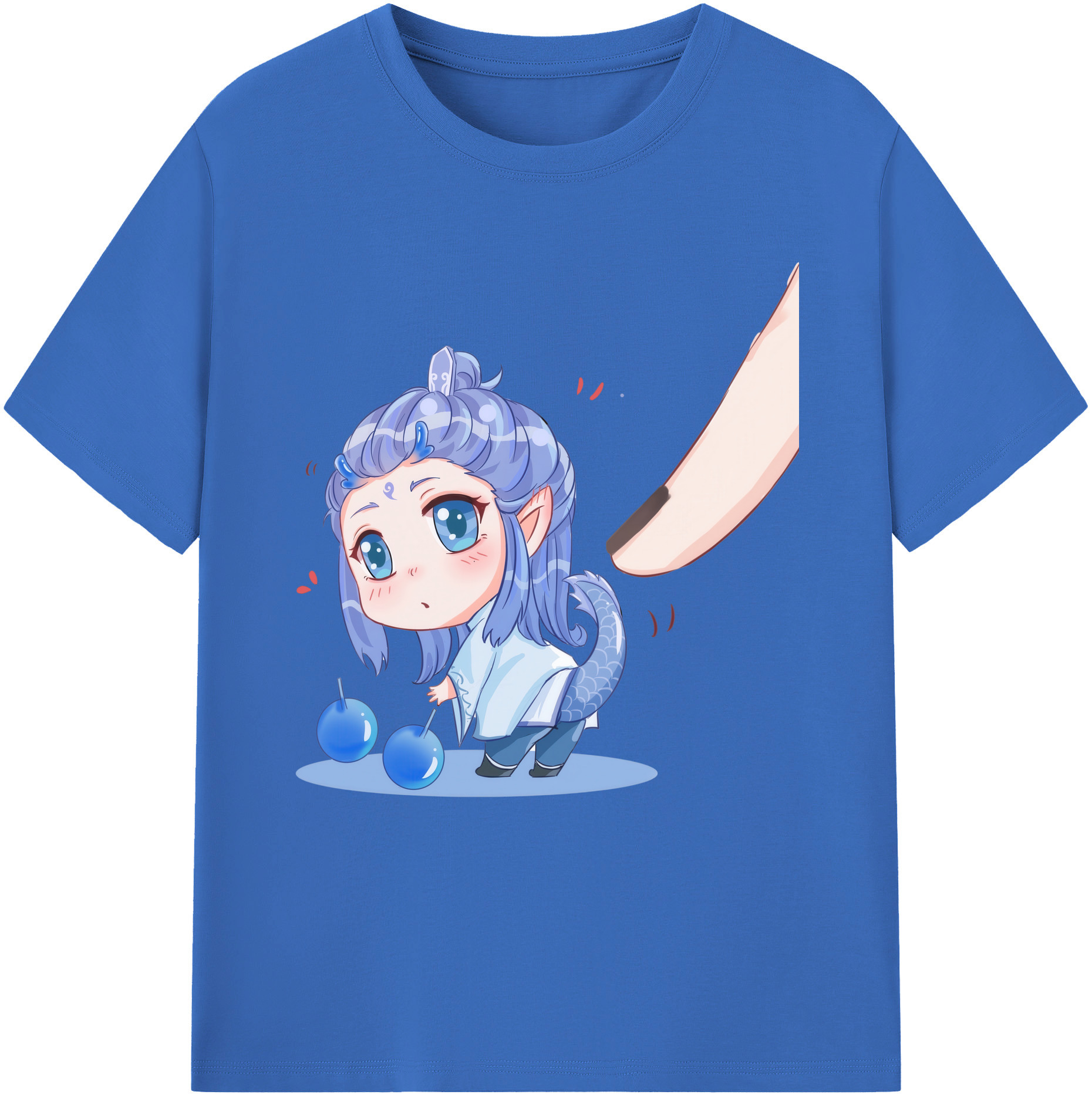 （画像用） Ne Zha 2 ナタ 魔童の大暴れ 綿100％半袖Tシャツ（フロントプリント）