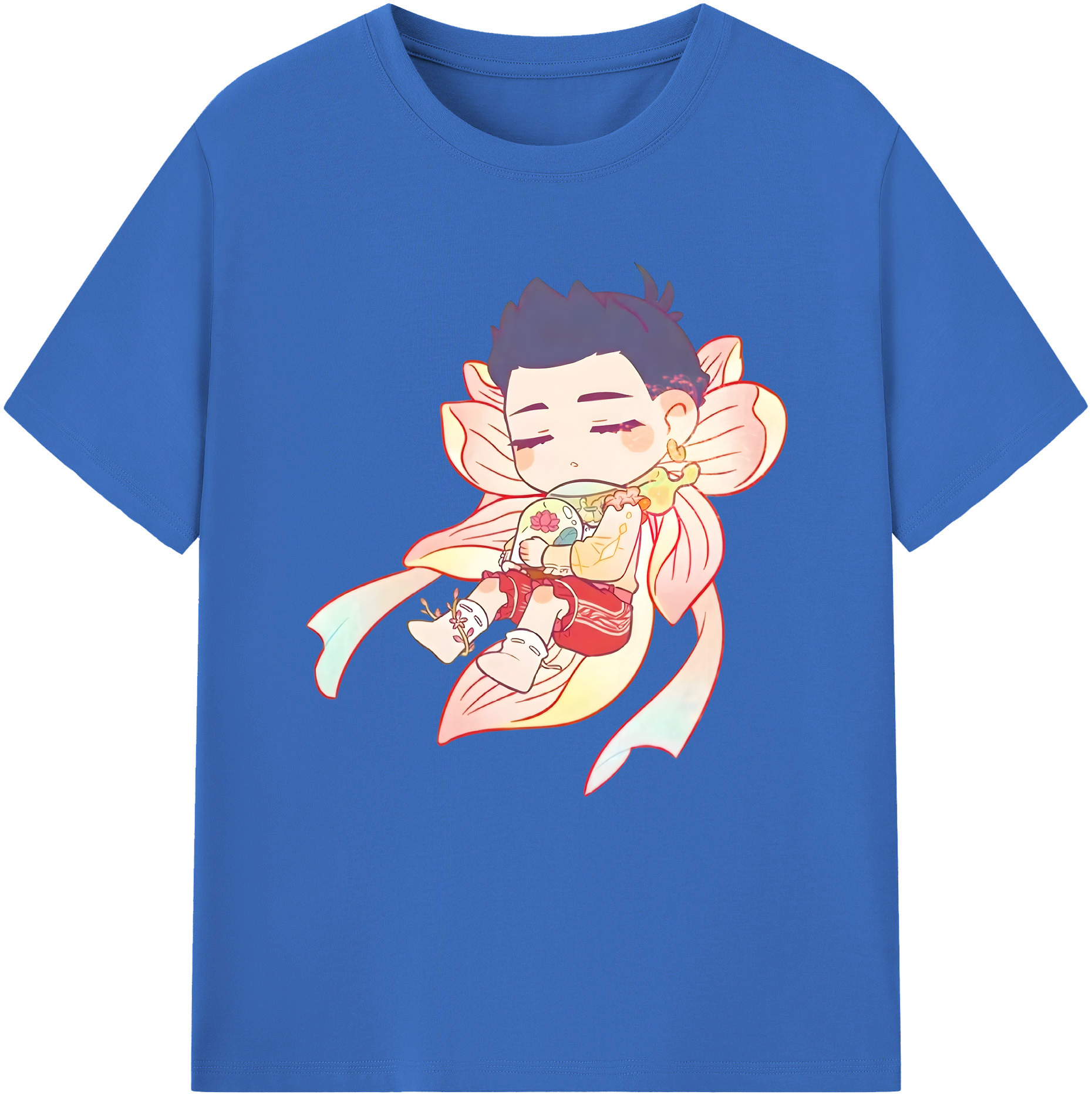 （画像用） Ne Zha 2 ナタ 魔童の大暴れ 綿100％半袖Tシャツ（フロントプリント）