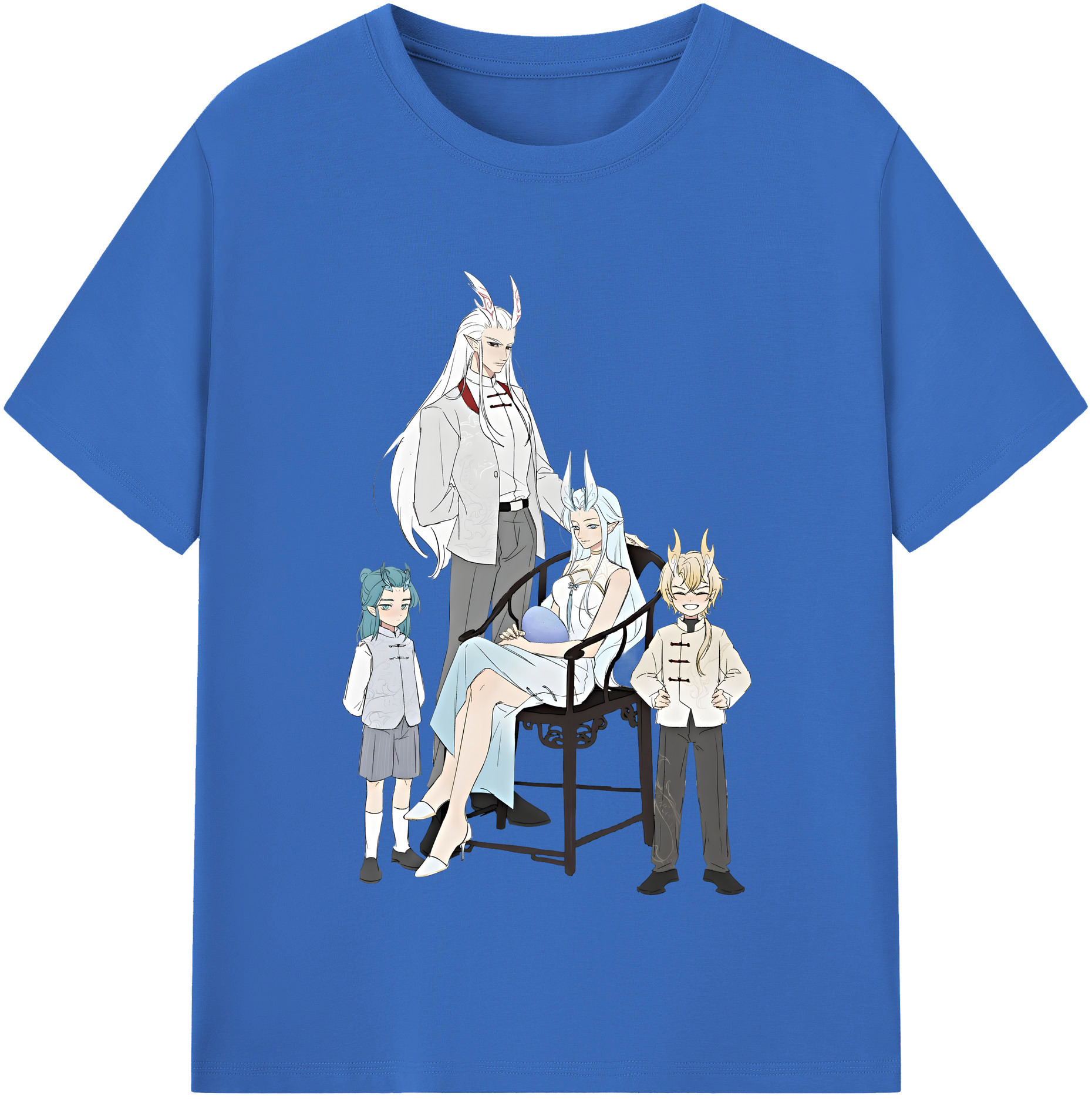 （画像用） Ne Zha 2 ナタ 魔童の大暴れ 綿100％半袖Tシャツ（フロントプリント）