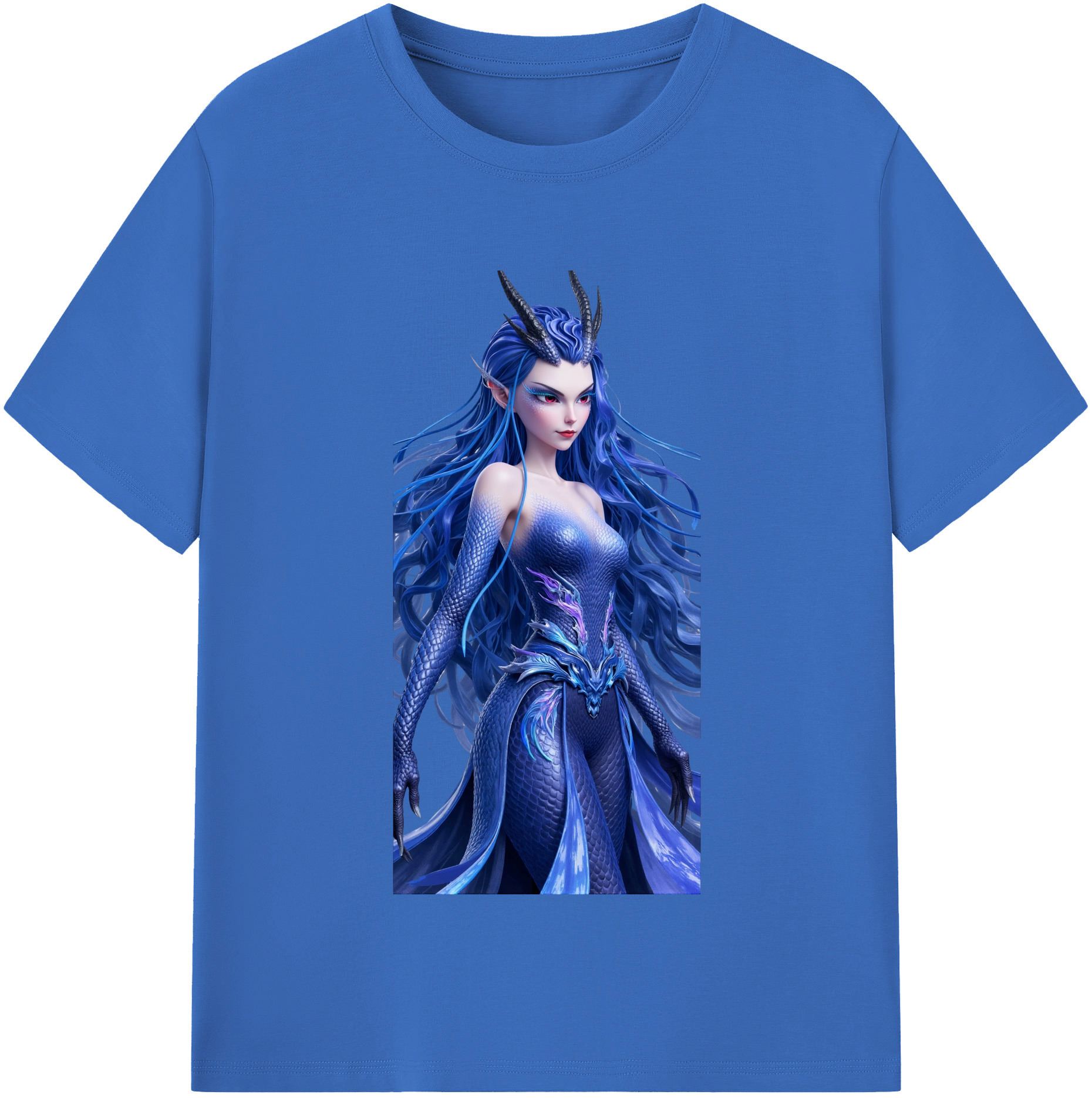 （画像用） Ne Zha 2 ナタ 魔童の大暴れ 綿100％半袖Tシャツ（フロントプリント）