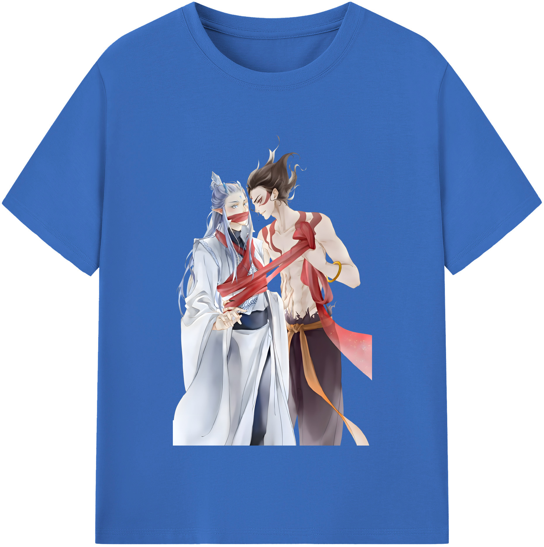 （画像用） Ne Zha 2 ナタ 魔童の大暴れ 綿100％半袖Tシャツ（フロントプリント）
