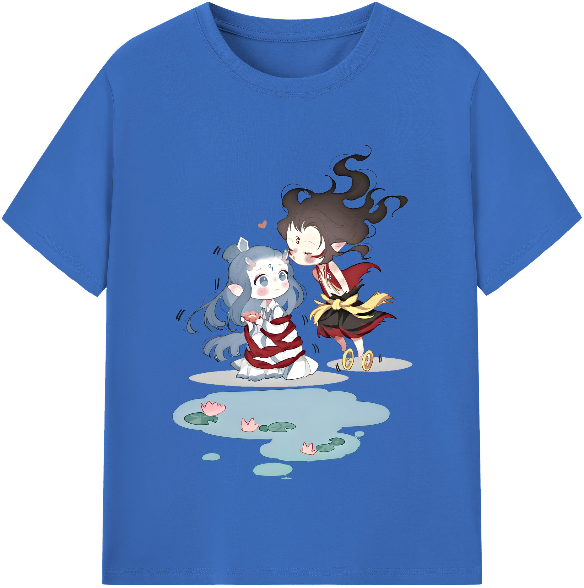 （画像用） Ne Zha 2 ナタ 魔童の大暴れ 綿100％半袖Tシャツ（フロントプリント）