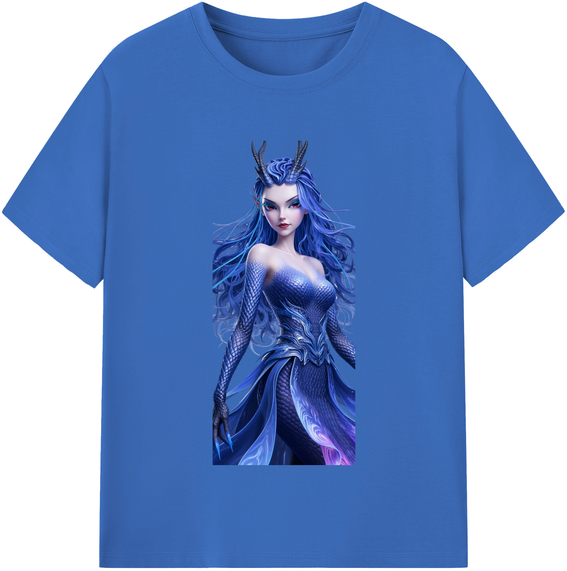 （画像用） Ne Zha 2 ナタ 魔童の大暴れ 綿100％半袖Tシャツ（フロントプリント）