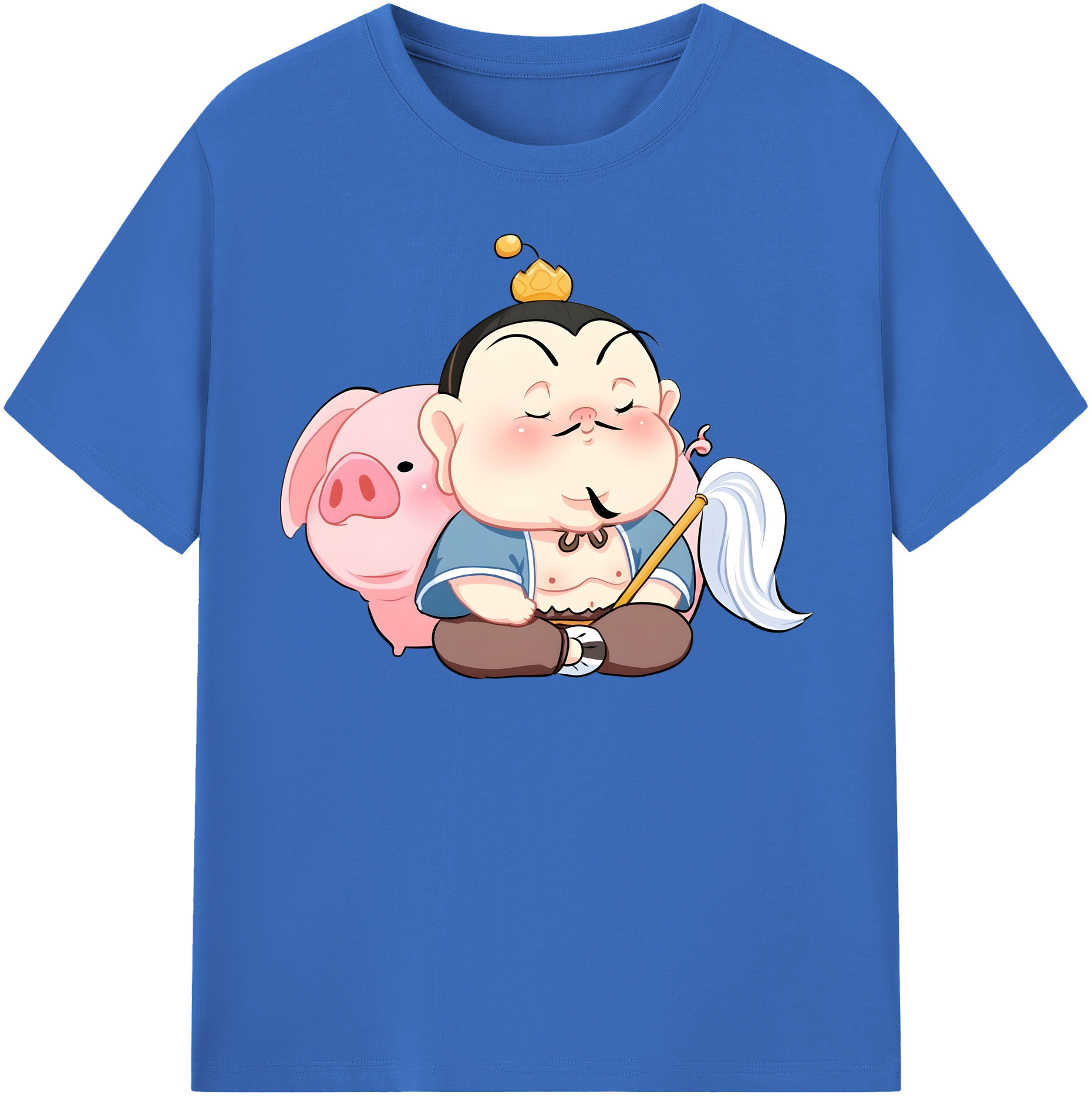（画像用） Ne Zha 2 ナタ 魔童の大暴れ 綿100％半袖Tシャツ（フロントプリント）