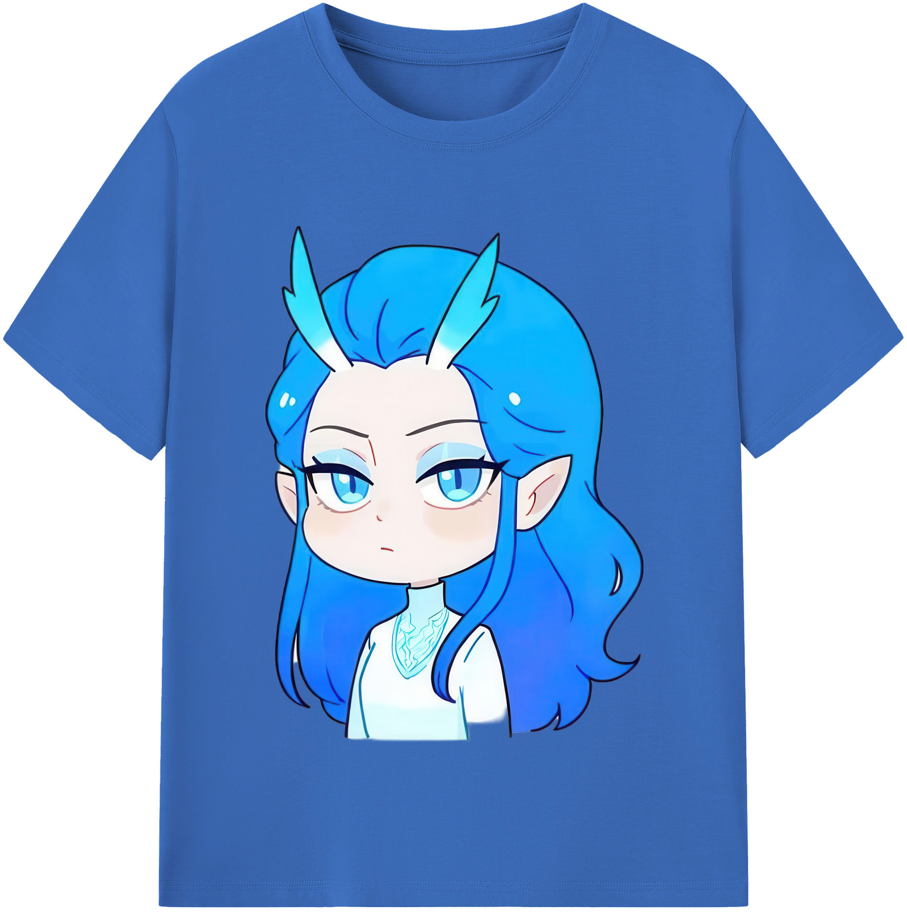 （画像用） Ne Zha 2 ナタ 魔童の大暴れ 綿100％半袖Tシャツ（フロントプリント）