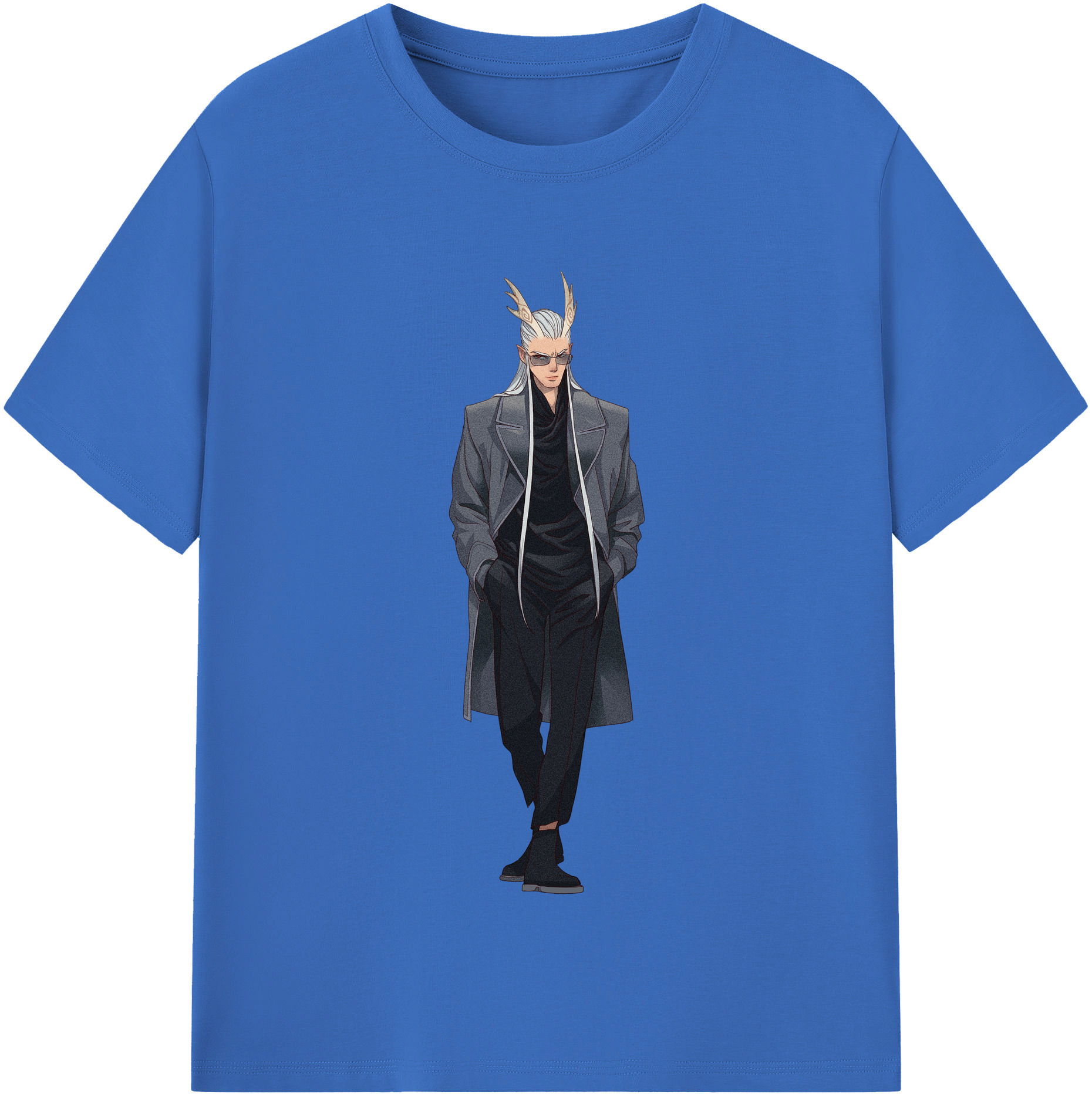 （画像用） Ne Zha 2 ナタ 魔童の大暴れ 綿100％半袖Tシャツ（フロントプリント）