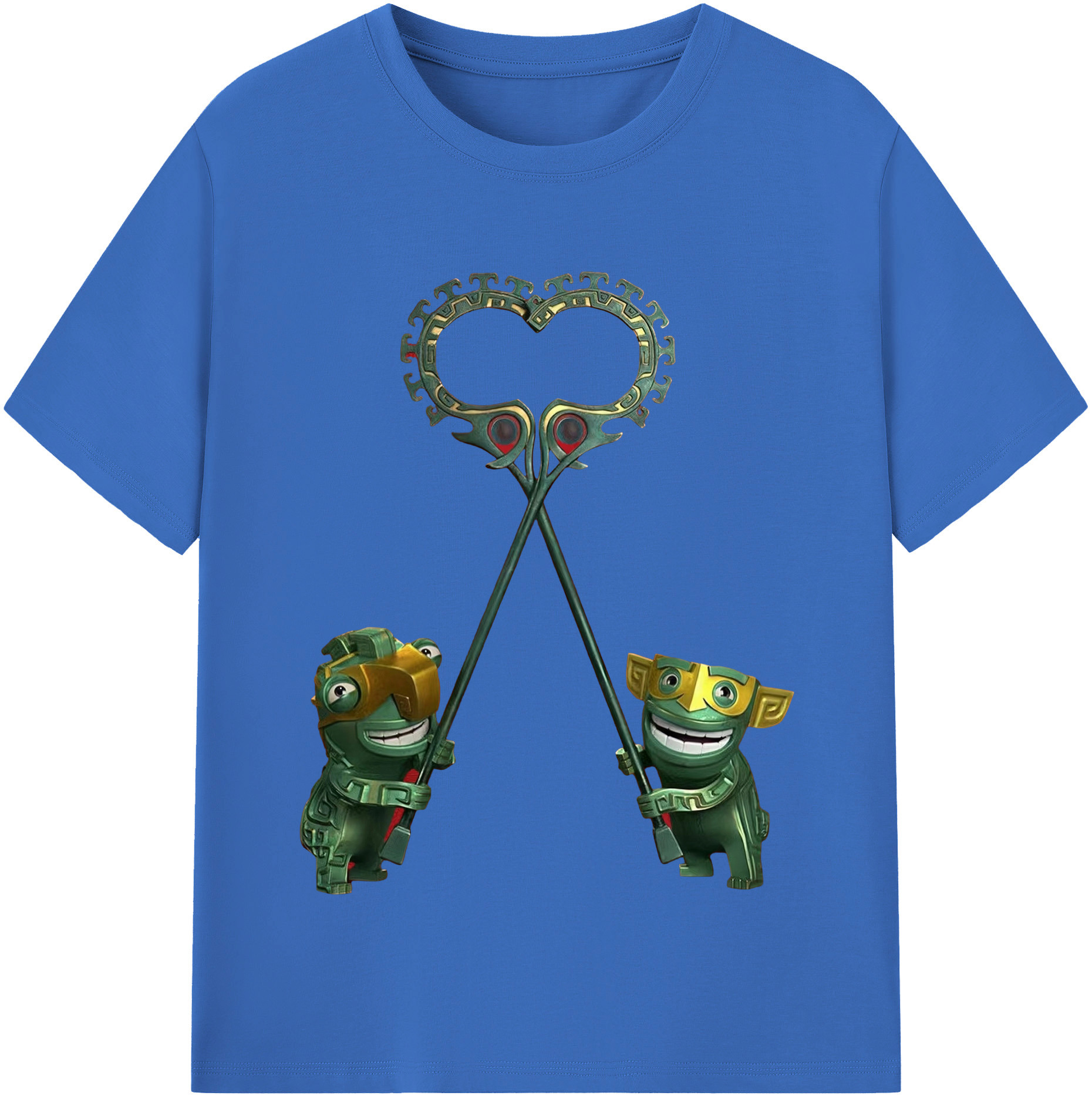 （画像用） Ne Zha 2 ナタ 魔童の大暴れ 綿100％半袖Tシャツ（フロントプリント）