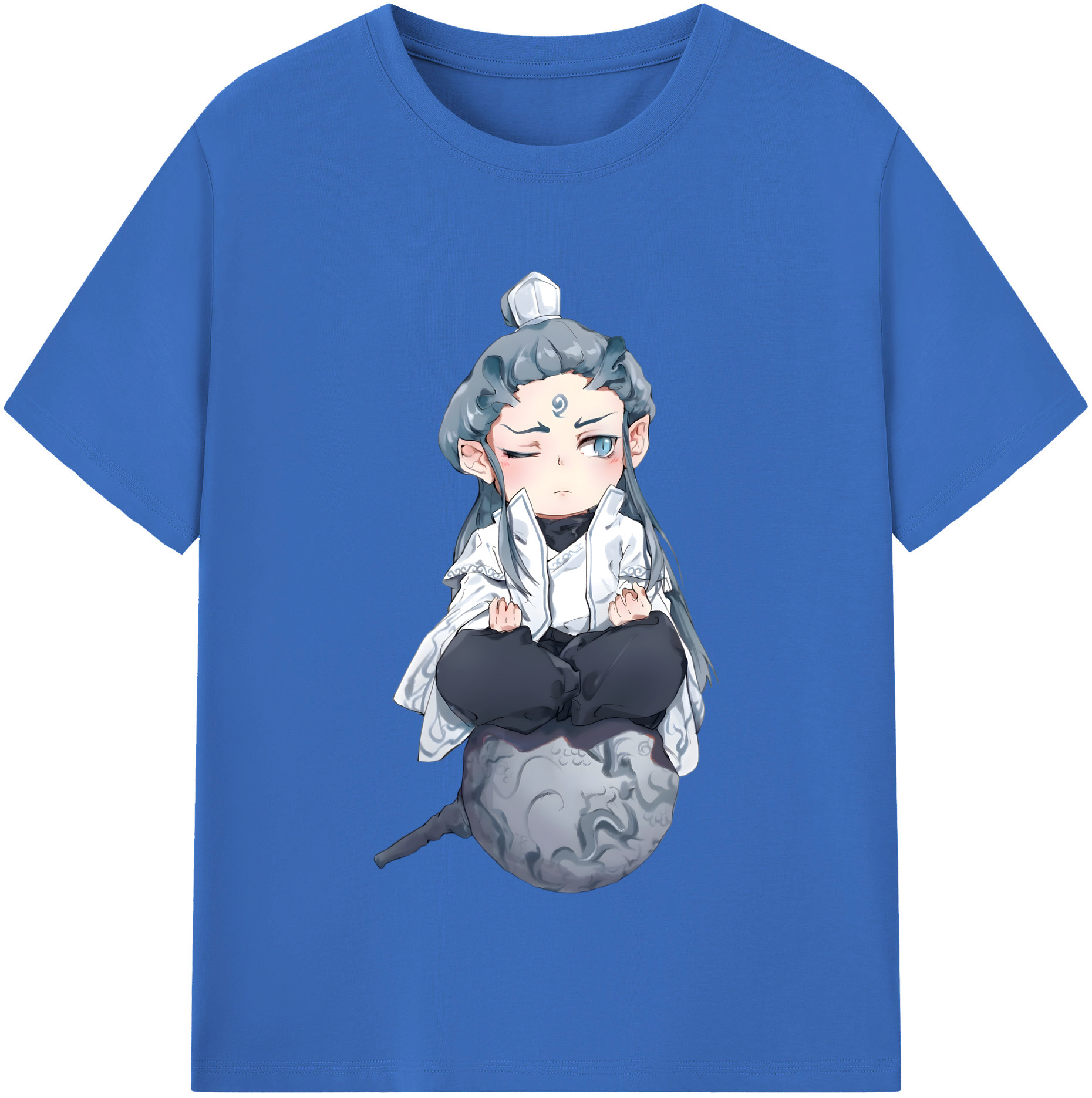 （画像用） Ne Zha 2 ナタ 魔童の大暴れ 綿100％半袖Tシャツ（フロントプリント）