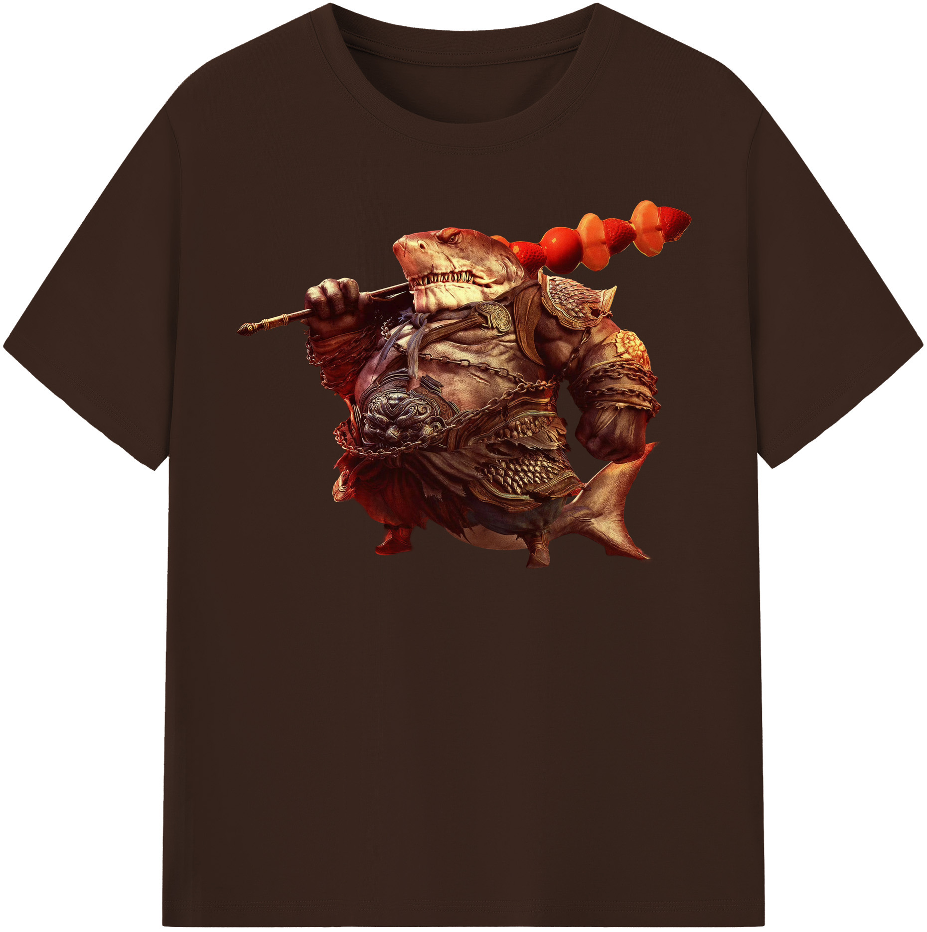 （画像用） Ne Zha 2 ナタ 魔童の大暴れ 綿100％半袖Tシャツ（フロントプリント）