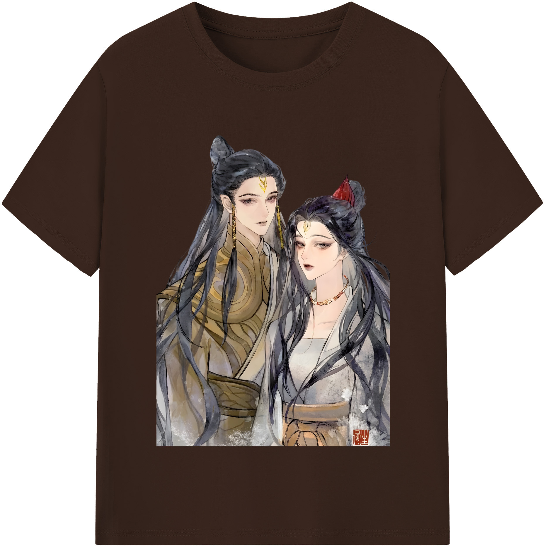 （画像用） Ne Zha 2 ナタ 魔童の大暴れ 綿100％半袖Tシャツ（フロントプリント）