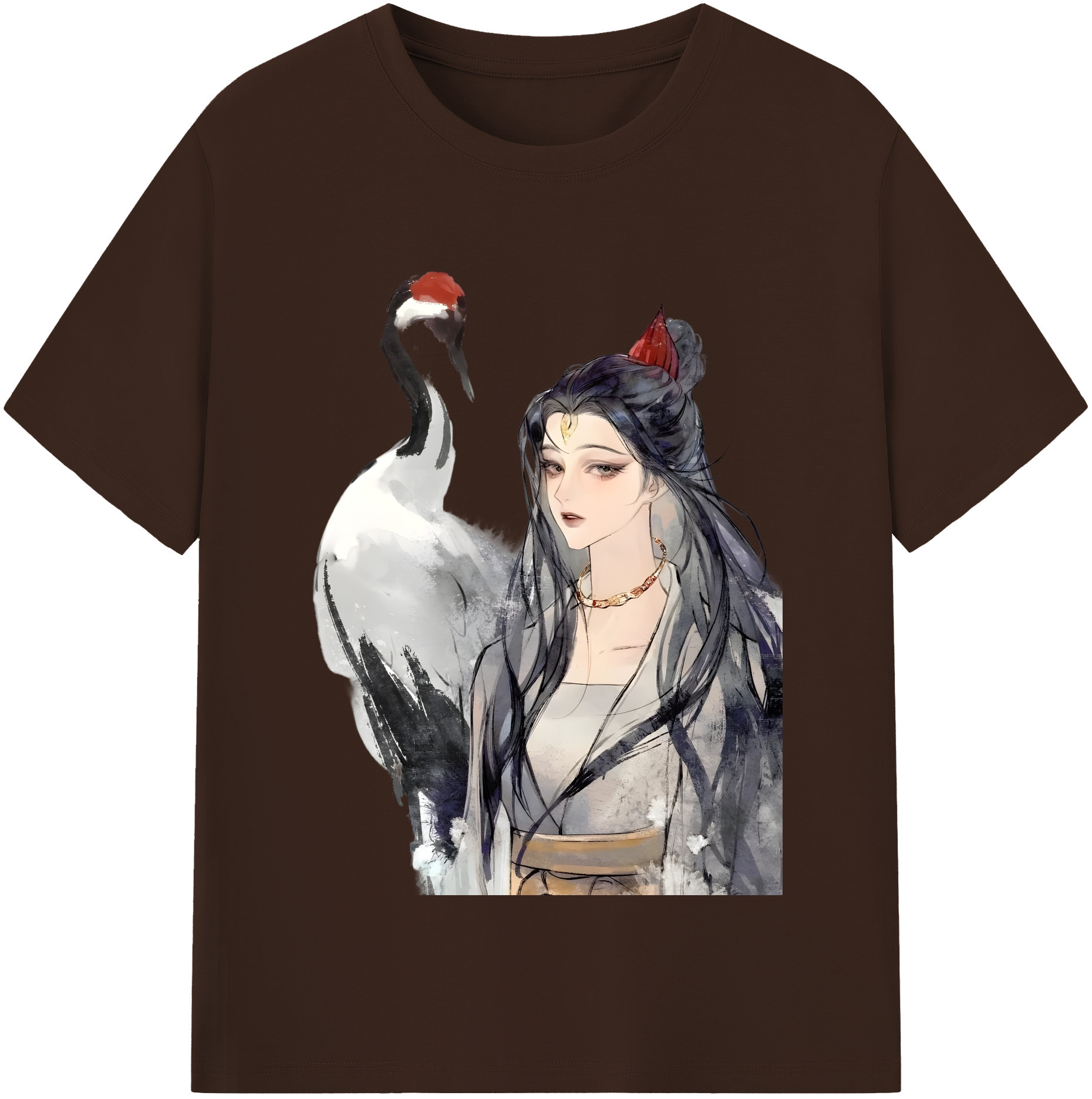 （画像用） Ne Zha 2 ナタ 魔童の大暴れ 綿100％半袖Tシャツ（フロントプリント）