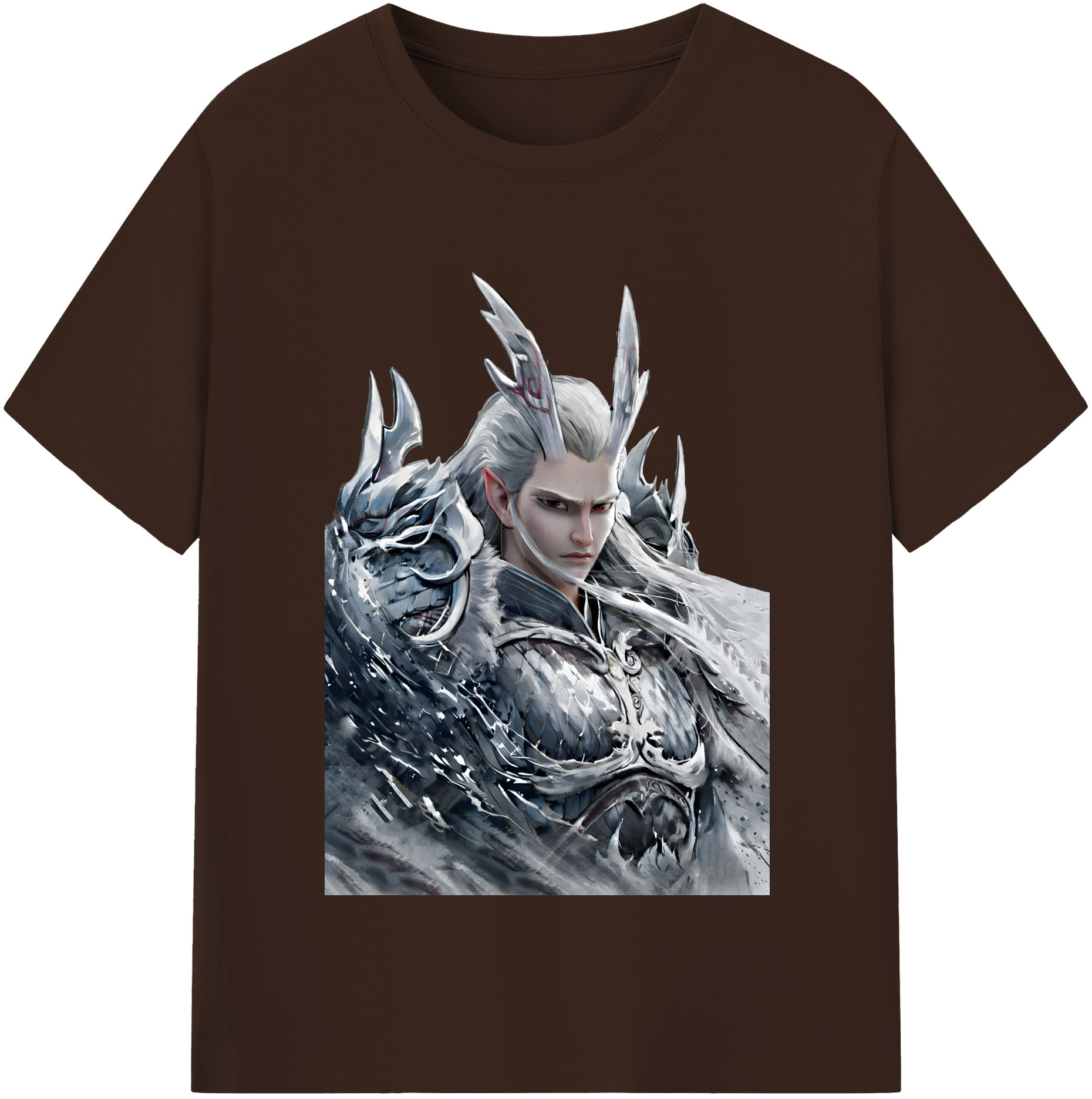 （画像用） Ne Zha 2 ナタ 魔童の大暴れ 綿100％半袖Tシャツ（フロントプリント）