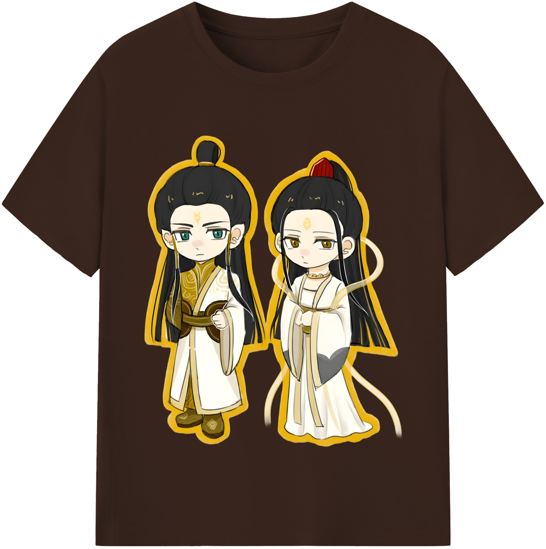 （画像用） Ne Zha 2 ナタ 魔童の大暴れ 綿100％半袖Tシャツ（フロントプリント）