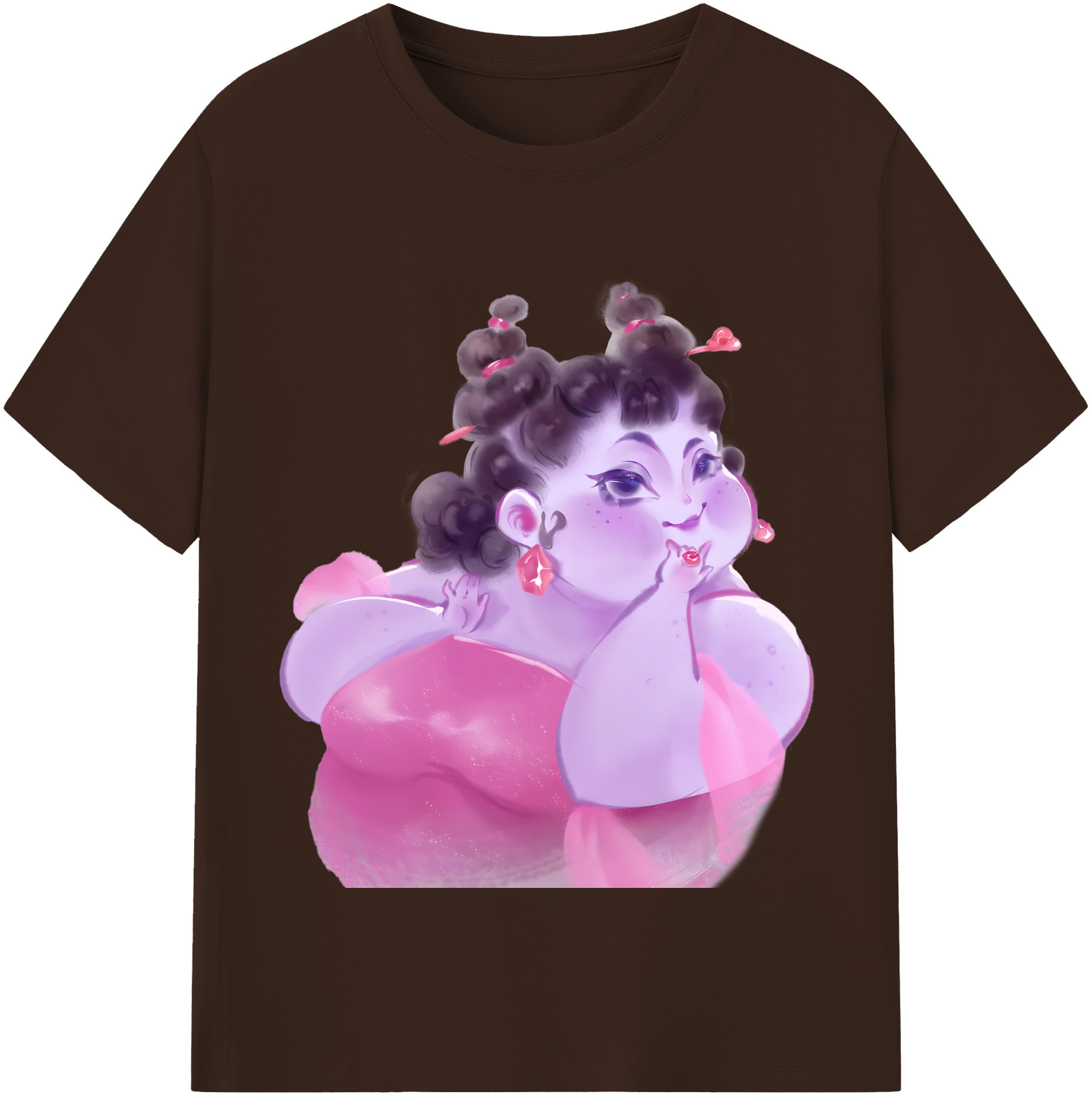 （画像用） Ne Zha 2 ナタ 魔童の大暴れ 綿100％半袖Tシャツ（フロントプリント）