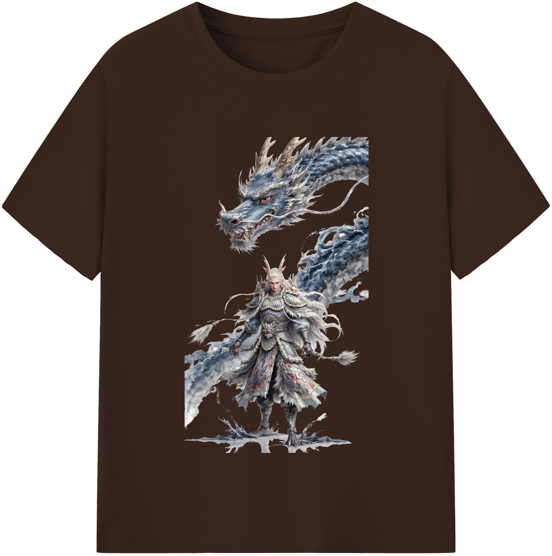 （画像用） Ne Zha 2 ナタ 魔童の大暴れ 綿100％半袖Tシャツ（フロントプリント）