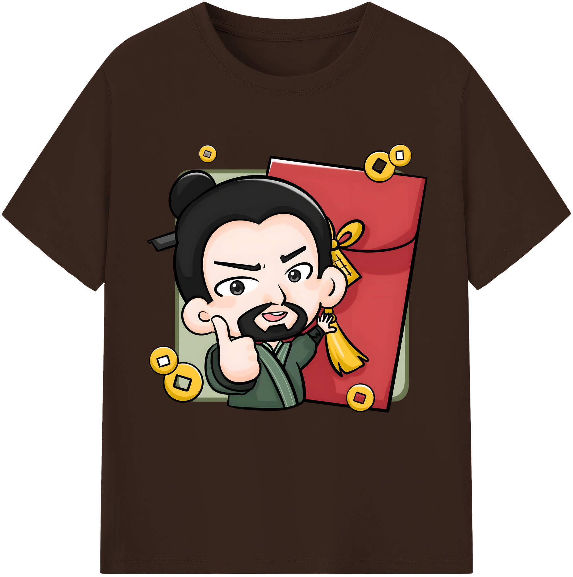 （画像用） Ne Zha 2 ナタ 魔童の大暴れ 綿100％半袖Tシャツ（フロントプリント）