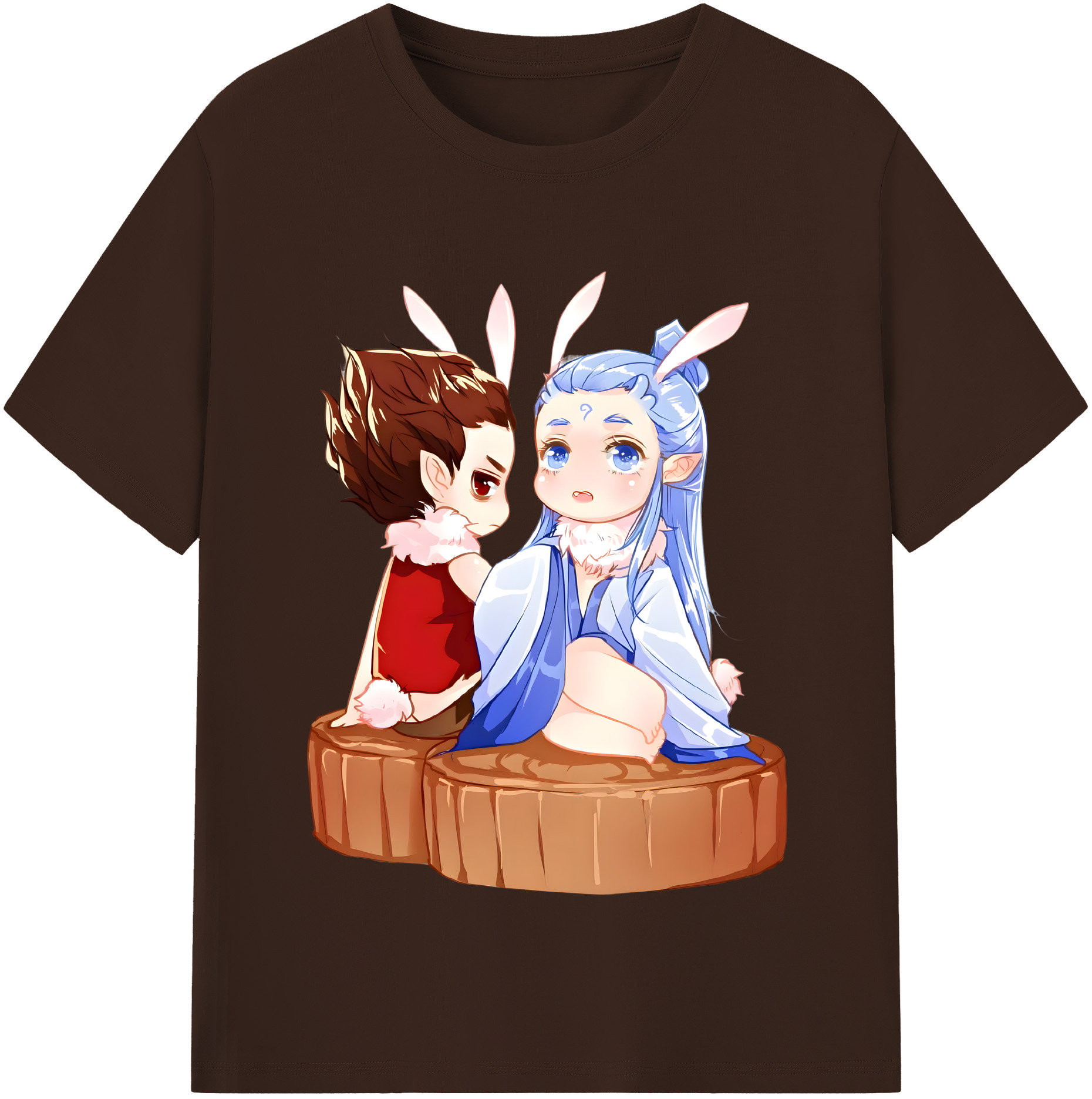 （画像用） Ne Zha 2 ナタ 魔童の大暴れ 綿100％半袖Tシャツ（フロントプリント）