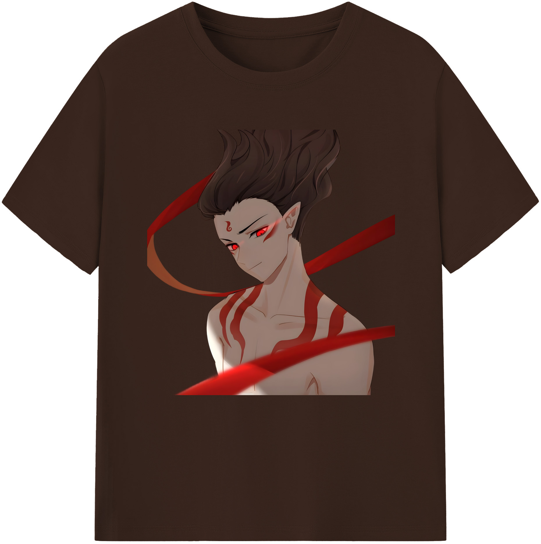 （画像用） Ne Zha 2 ナタ 魔童の大暴れ 綿100％半袖Tシャツ（フロントプリント）