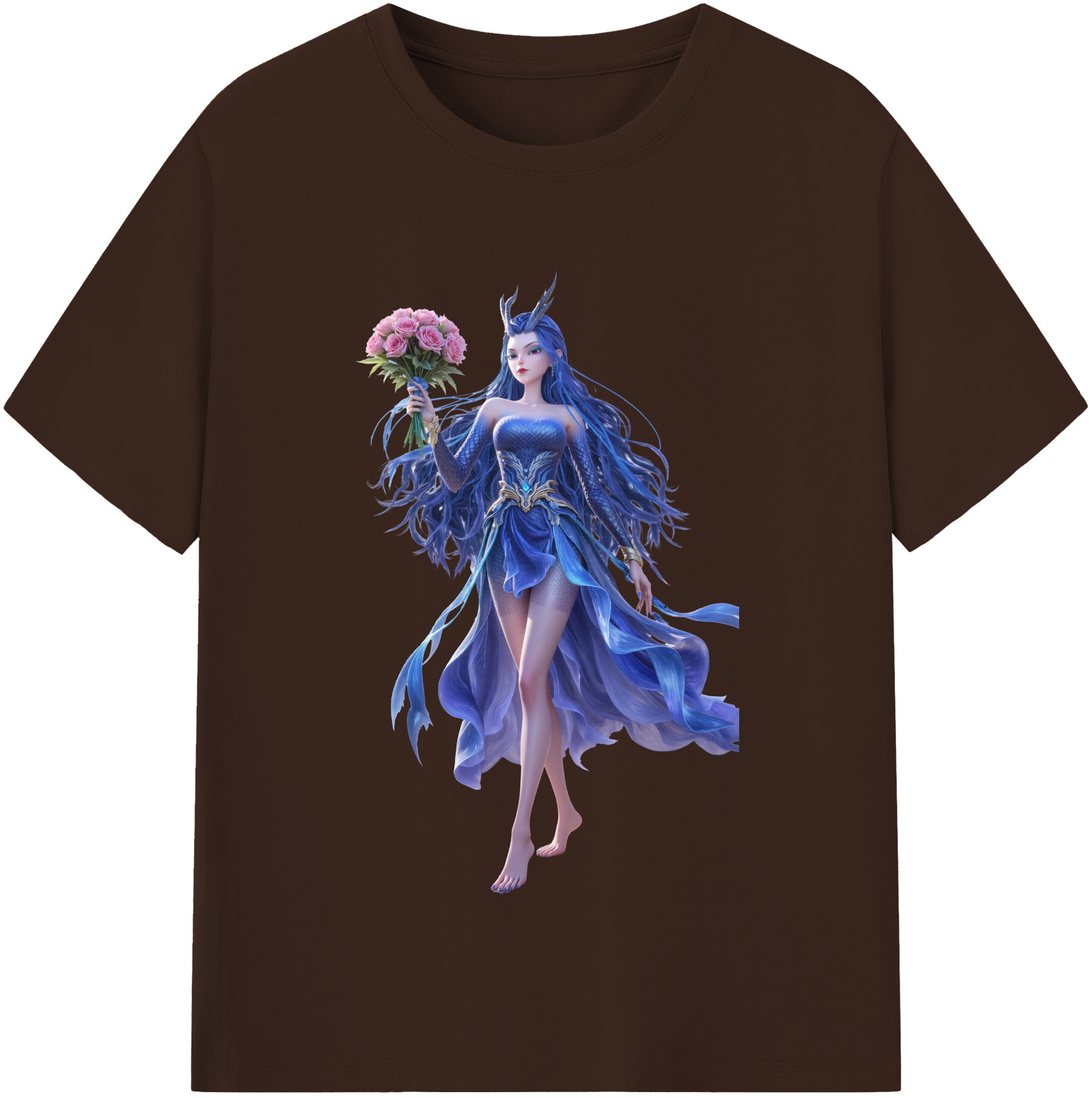 （画像用） Ne Zha 2 ナタ 魔童の大暴れ 綿100％半袖Tシャツ（フロントプリント）
