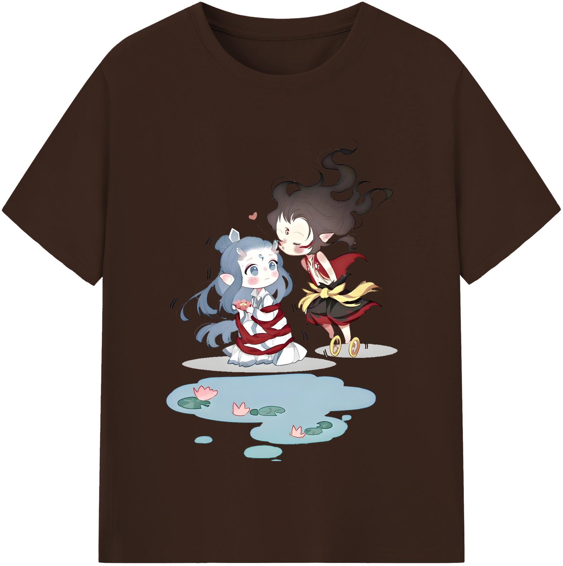 （画像用） Ne Zha 2 ナタ 魔童の大暴れ 綿100％半袖Tシャツ（フロントプリント）