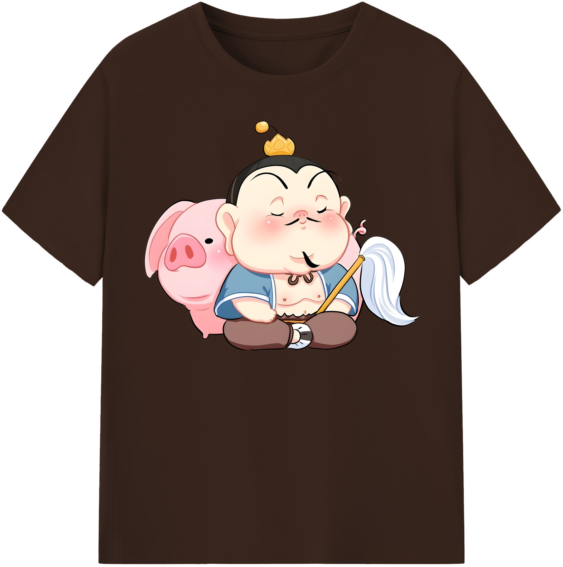 （画像用） Ne Zha 2 ナタ 魔童の大暴れ 綿100％半袖Tシャツ（フロントプリント）