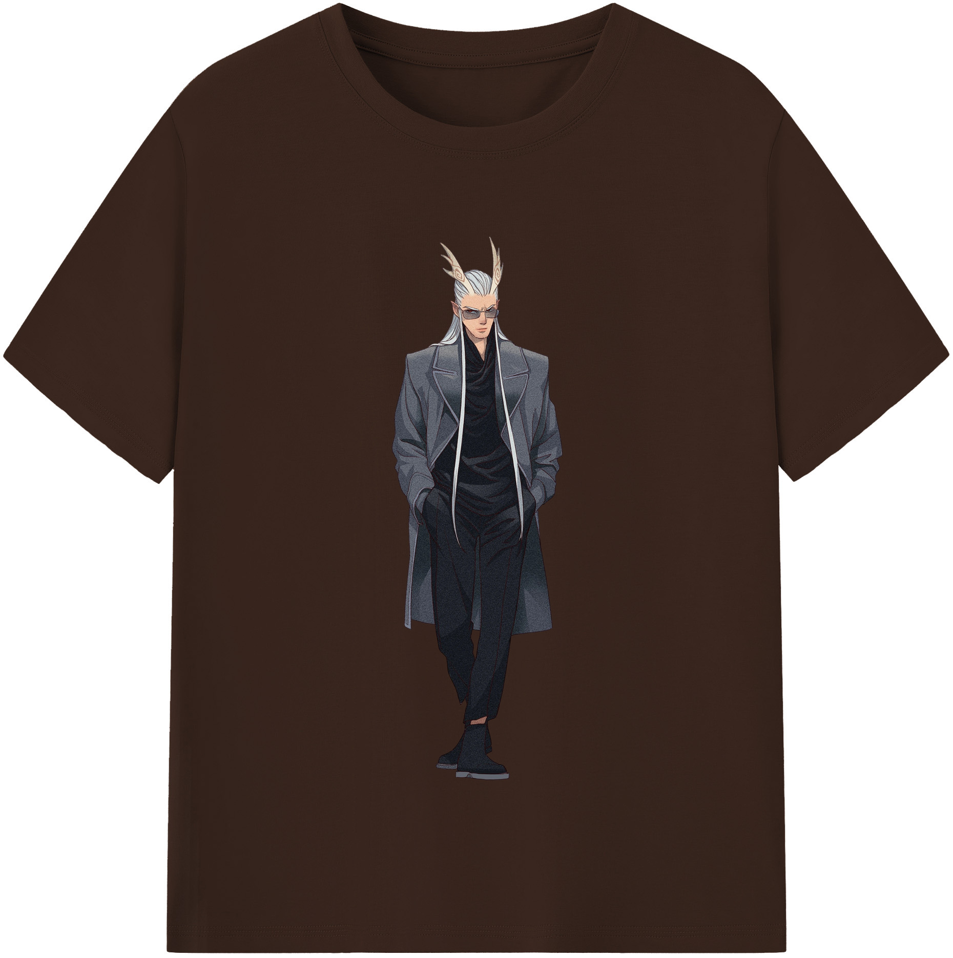 （画像用） Ne Zha 2 ナタ 魔童の大暴れ 綿100％半袖Tシャツ（フロントプリント）