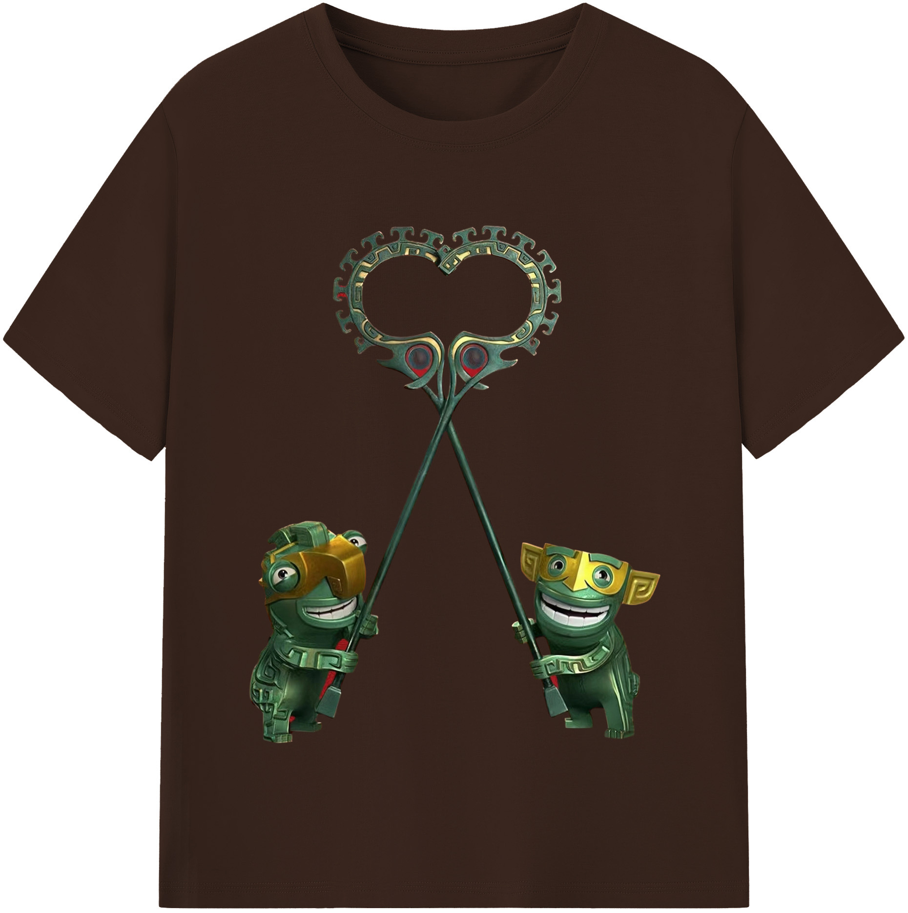 （画像用） Ne Zha 2 ナタ 魔童の大暴れ 綿100％半袖Tシャツ（フロントプリント）